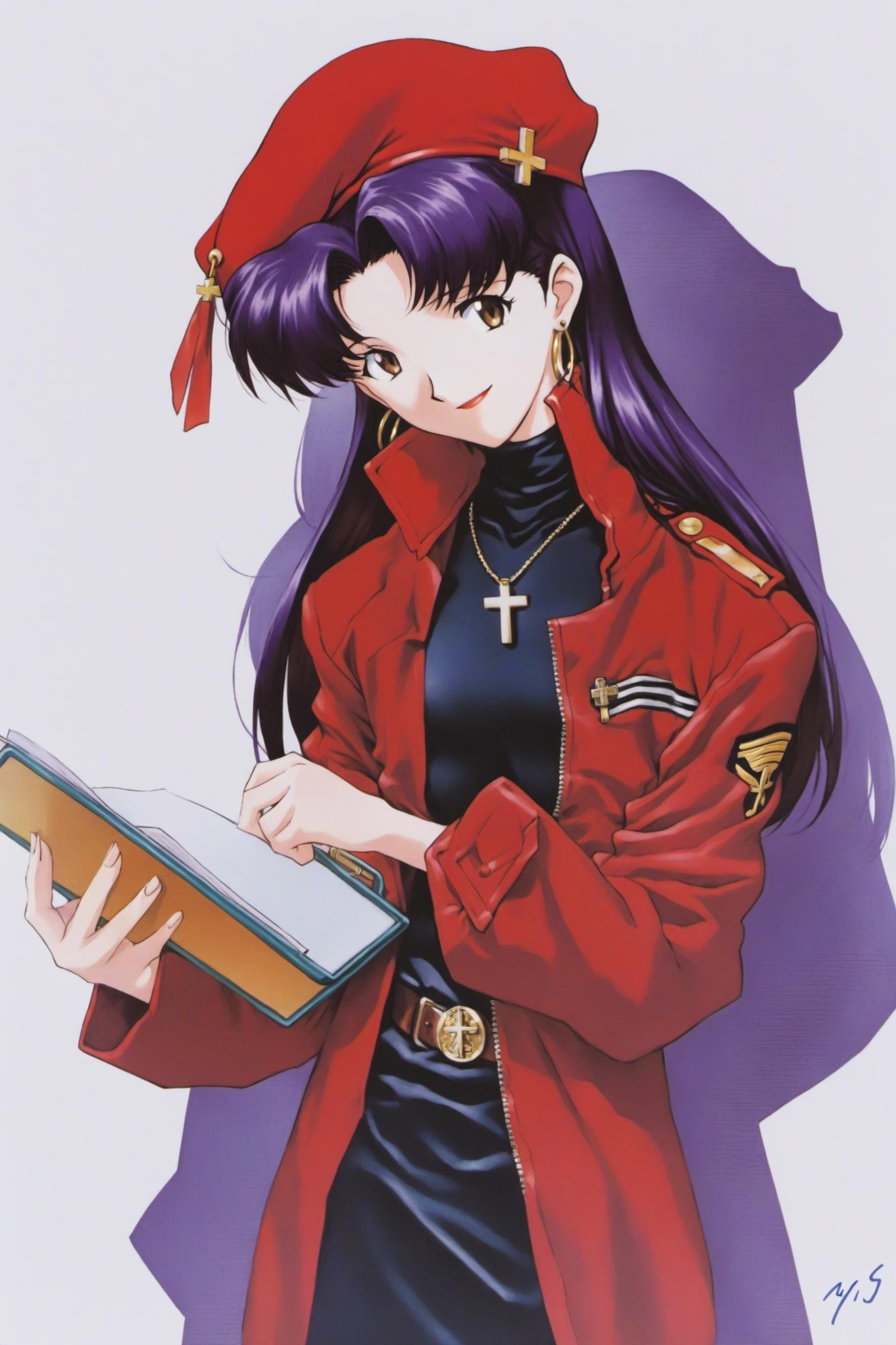 katsuragi misato,  1girl,  jewelry by flyx3 on Tensor.Art