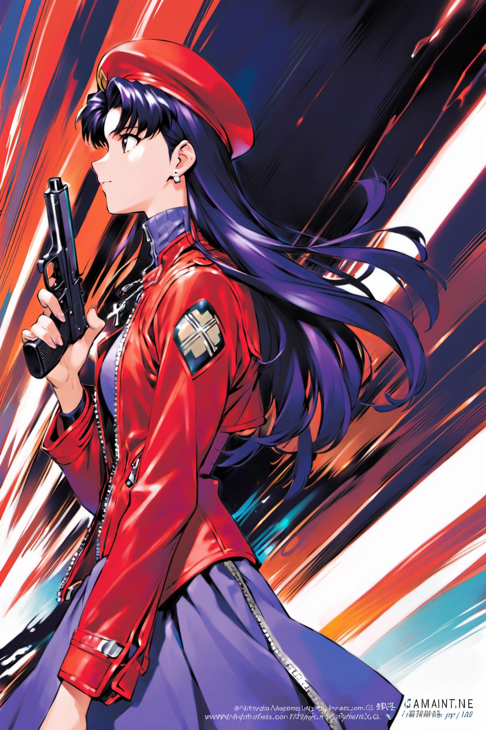 katsuragi misato,  1girl,  jewelry by flyx3 on Tensor.Art