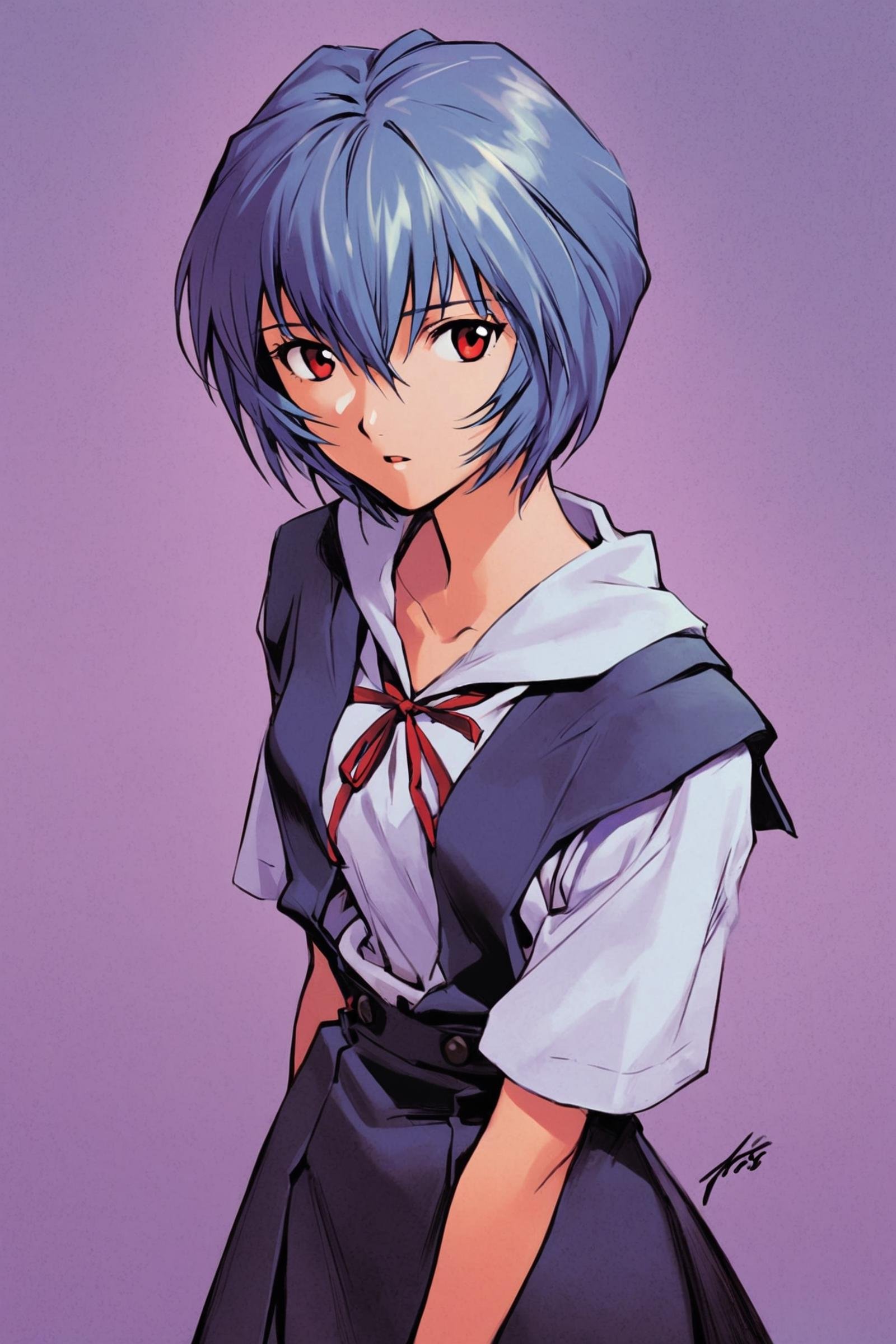 1girl,  ayanami rei,  solo by flyx3 on Tensor.Art