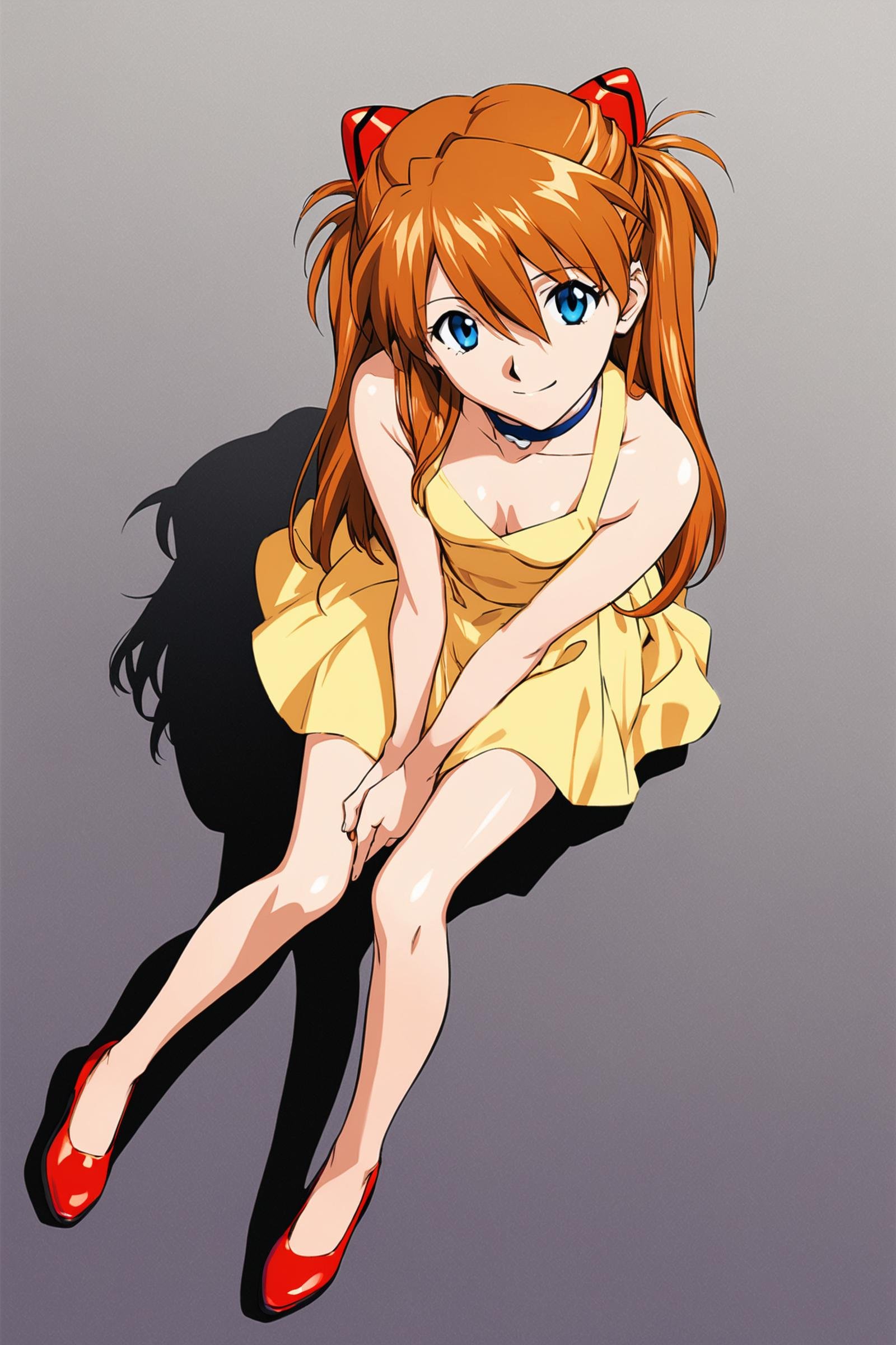 1girl,  souryuu asuka langley,  yellow dress by flyx3 on Tensor.Art