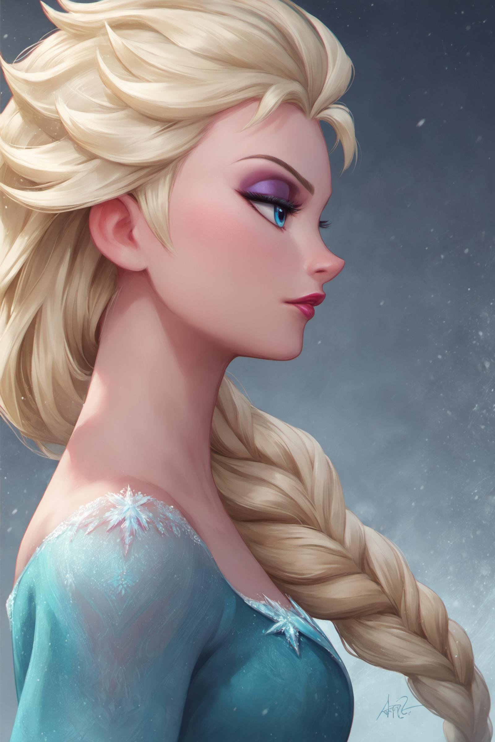 1girl,  elsa (frozen),  solo by flyx3 on Tensor.Art