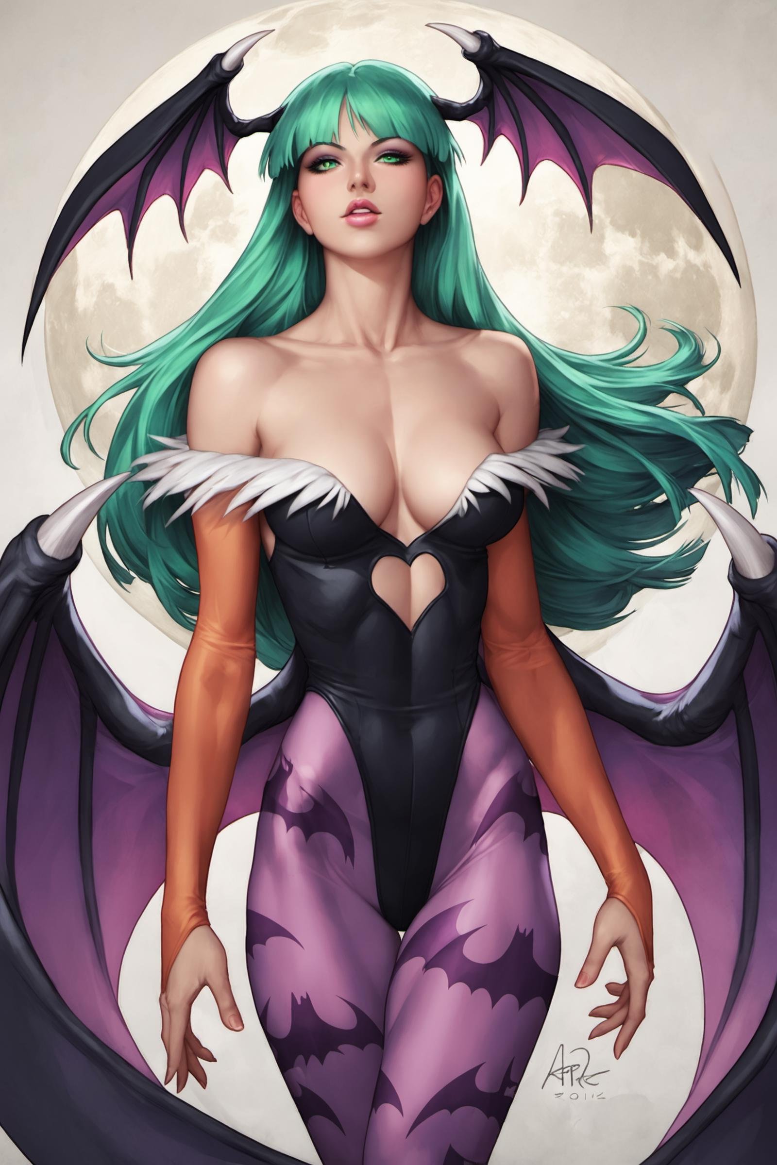 morrigan aensland,  head wings,  pantyhose by flyx3 on Tensor.Art