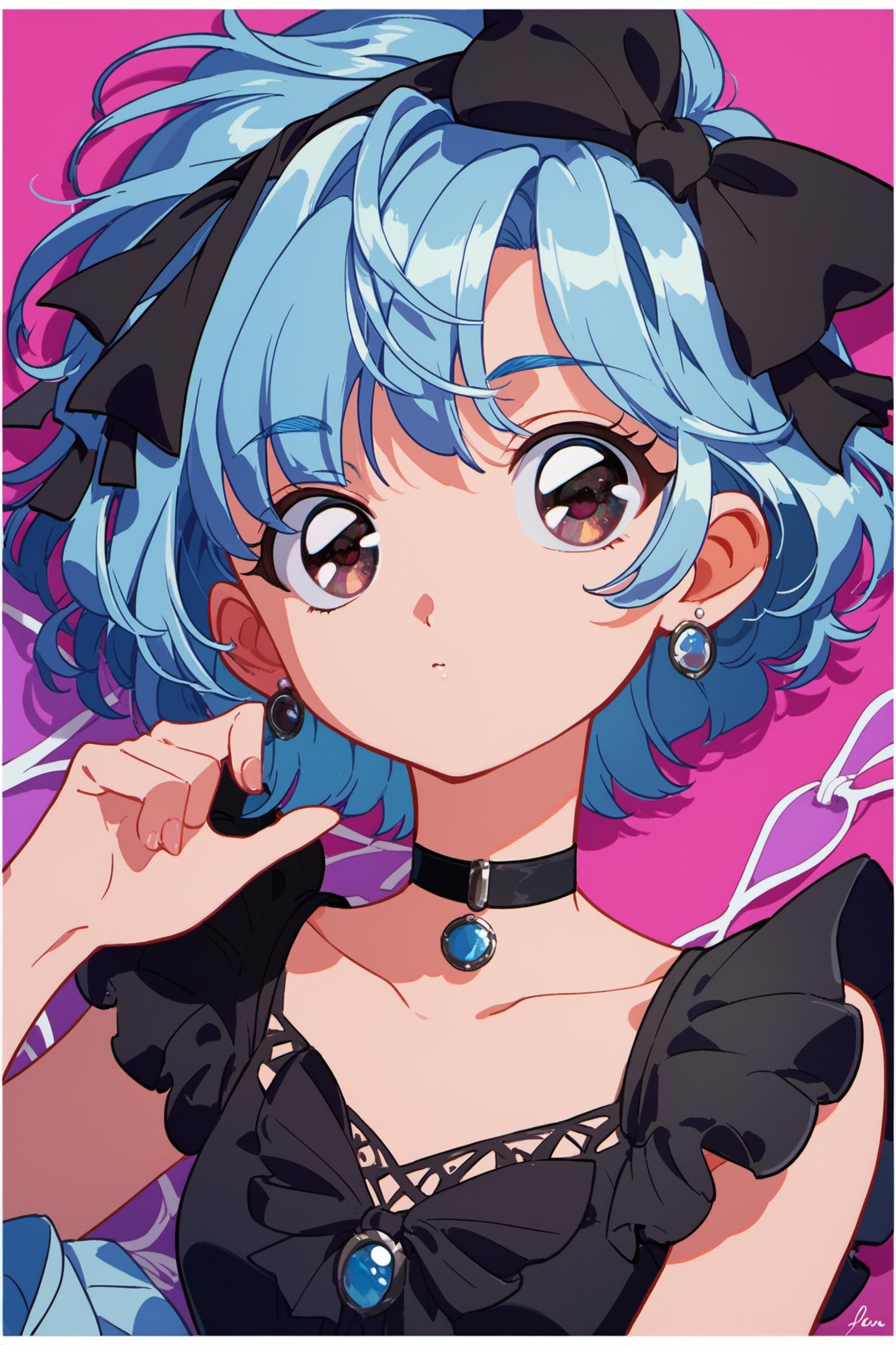 1girl,  solo,  black dress by flyx3 on Tensor.Art