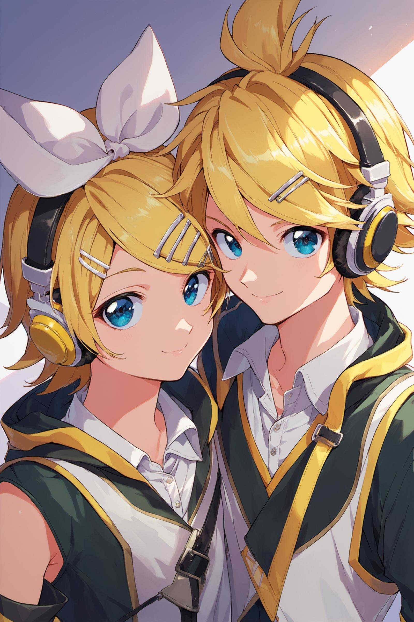 kagamine rin,  1girl,  kagamine len by flyx3 on Tensor.Art