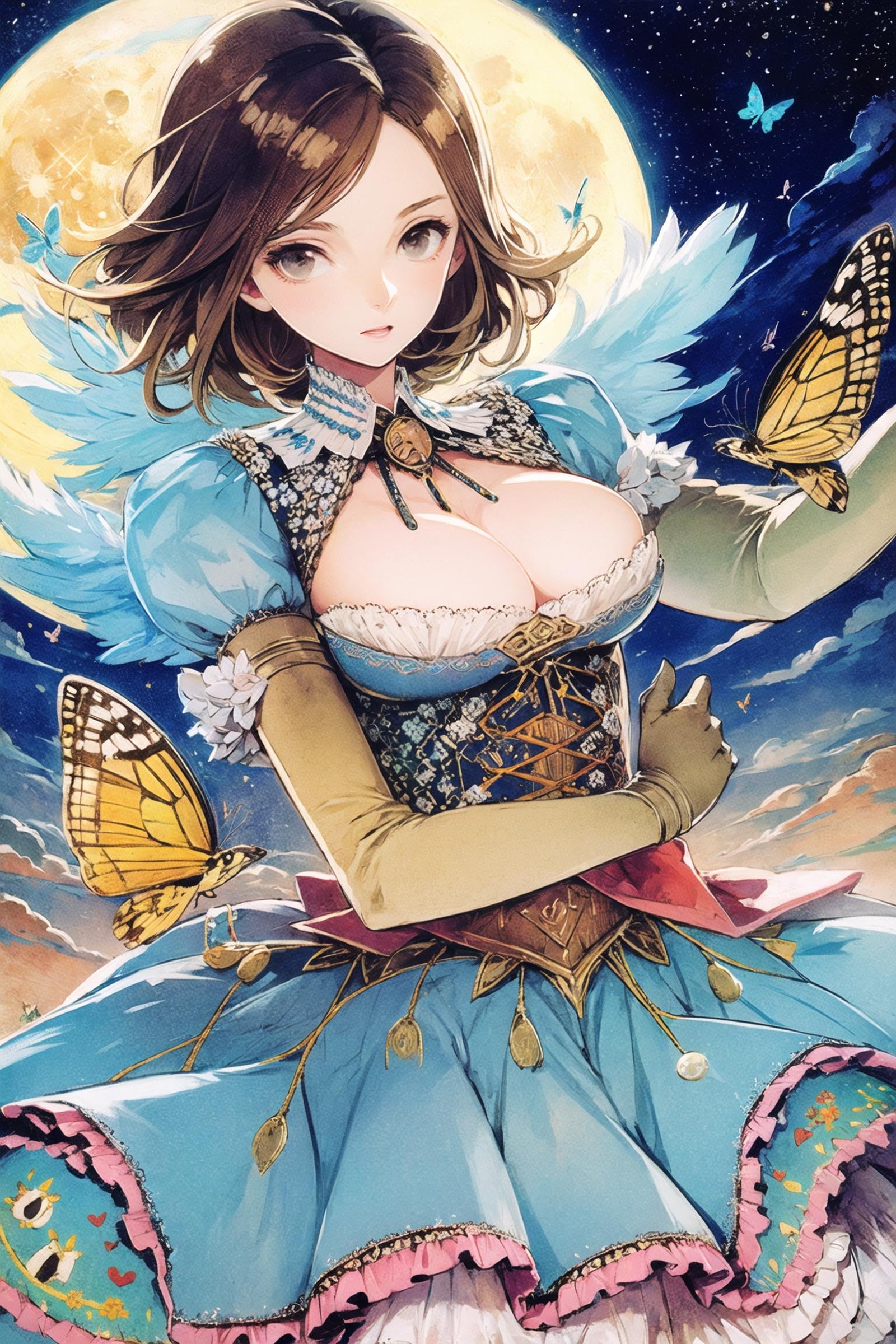 1girl,  solo,  moon by flyx3 on Tensor.Art