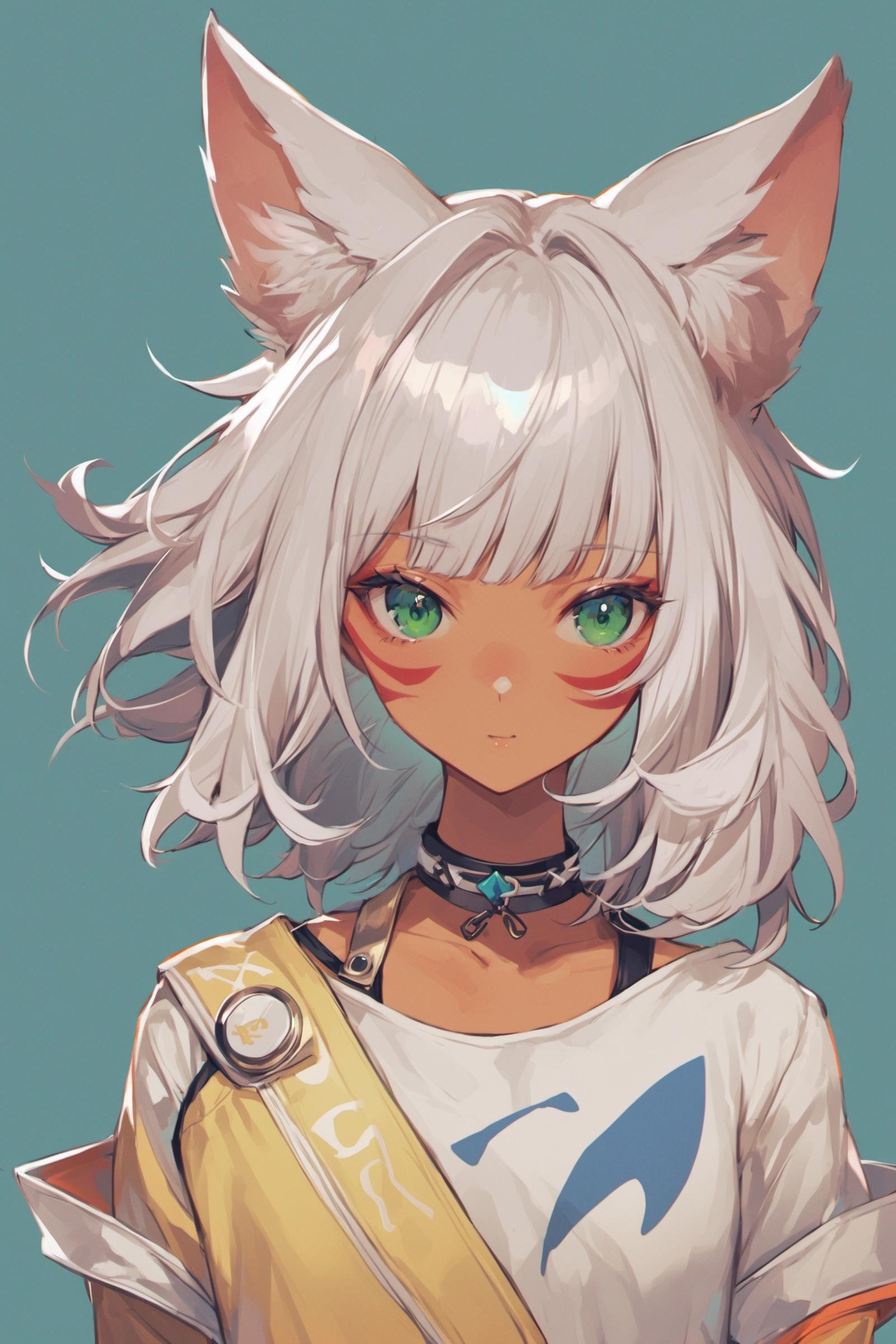 1girl,  solo,  y'shtola rhul by flyx3 on Tensor.Art