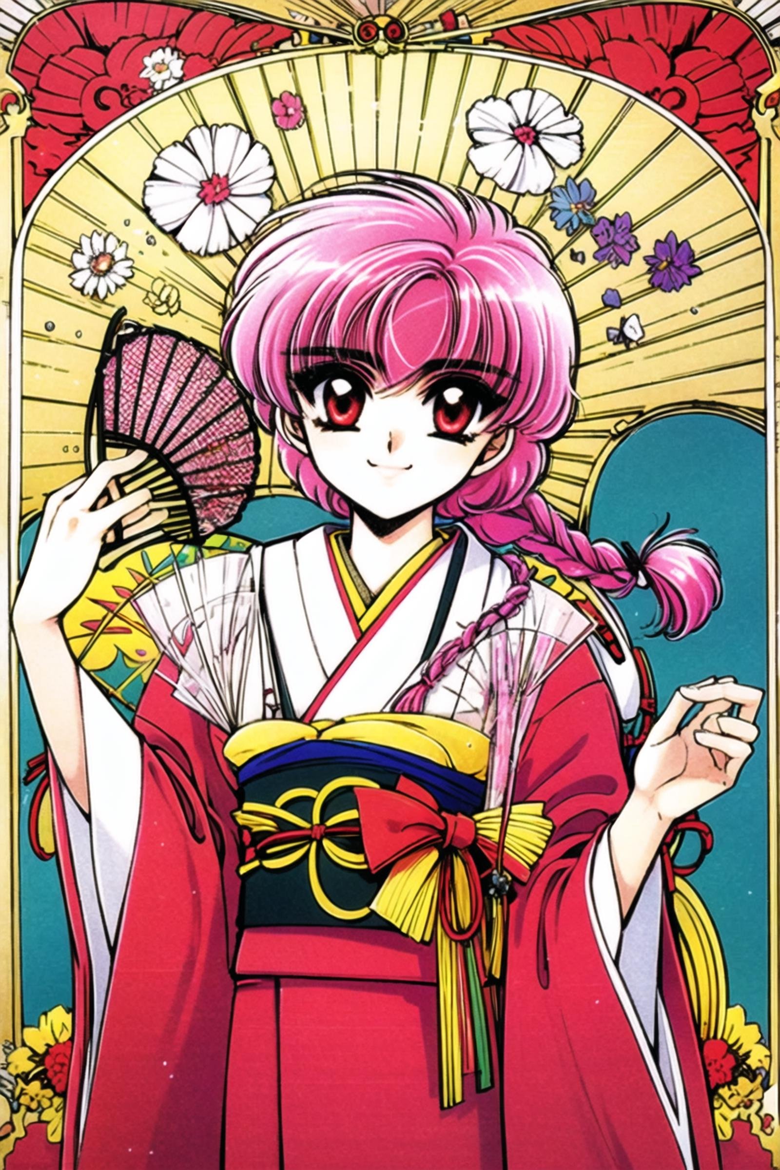 clamp,  Magic Knight Rayearth,  japanese clothes by flyx3 on Tensor.Art