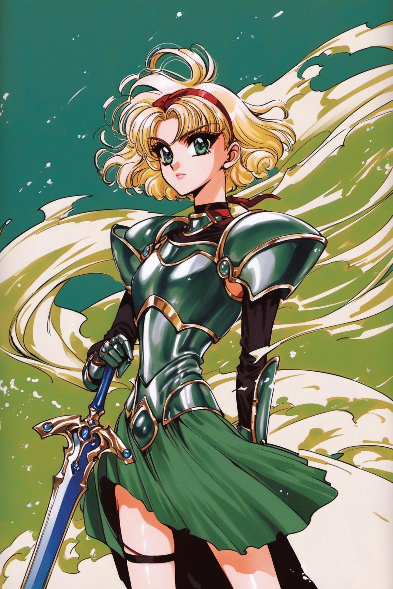 Hououji Fuu,  1girl,  sword by flyx3 on Tensor.Art