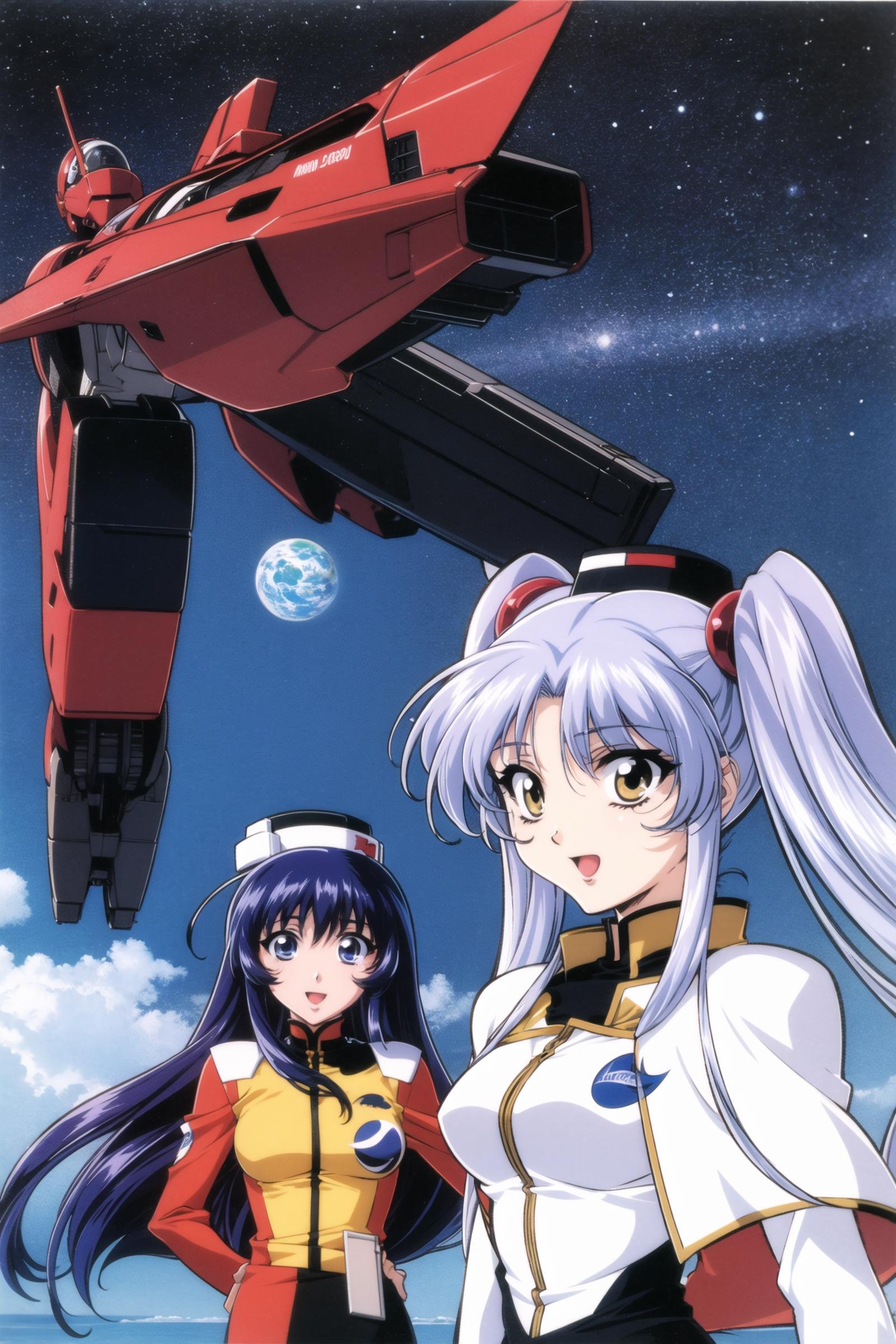 Misumaru Yurika,  Hoshino Ruri,  2girls by flyx3 on Tensor.Art