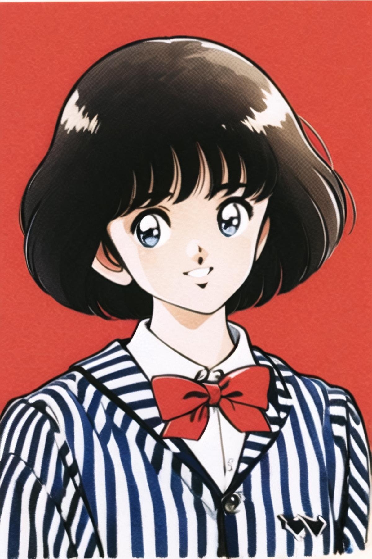 1girl,  solo,  black hair by flyx3 on Tensor.Art