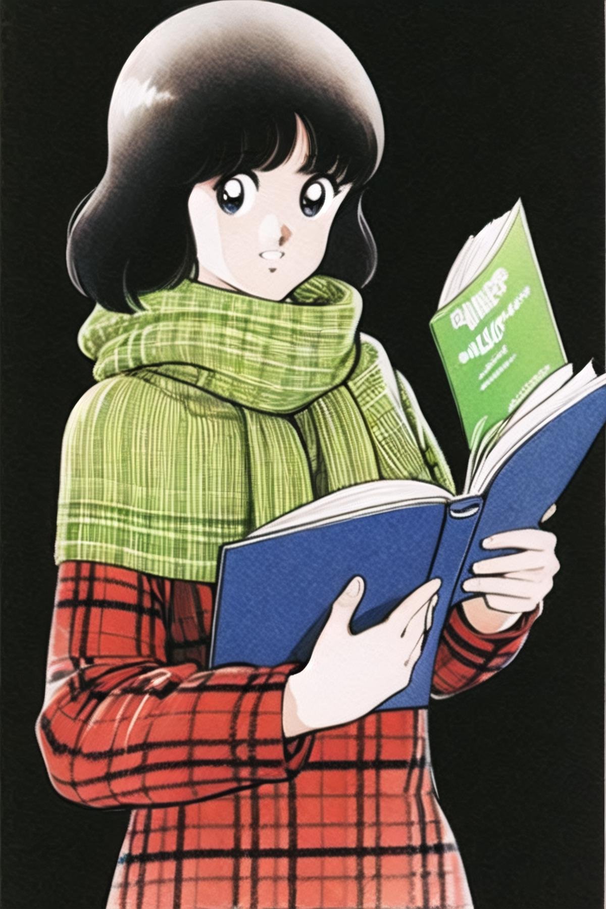 1girl,  solo,  black hair by flyx3 on Tensor.Art
