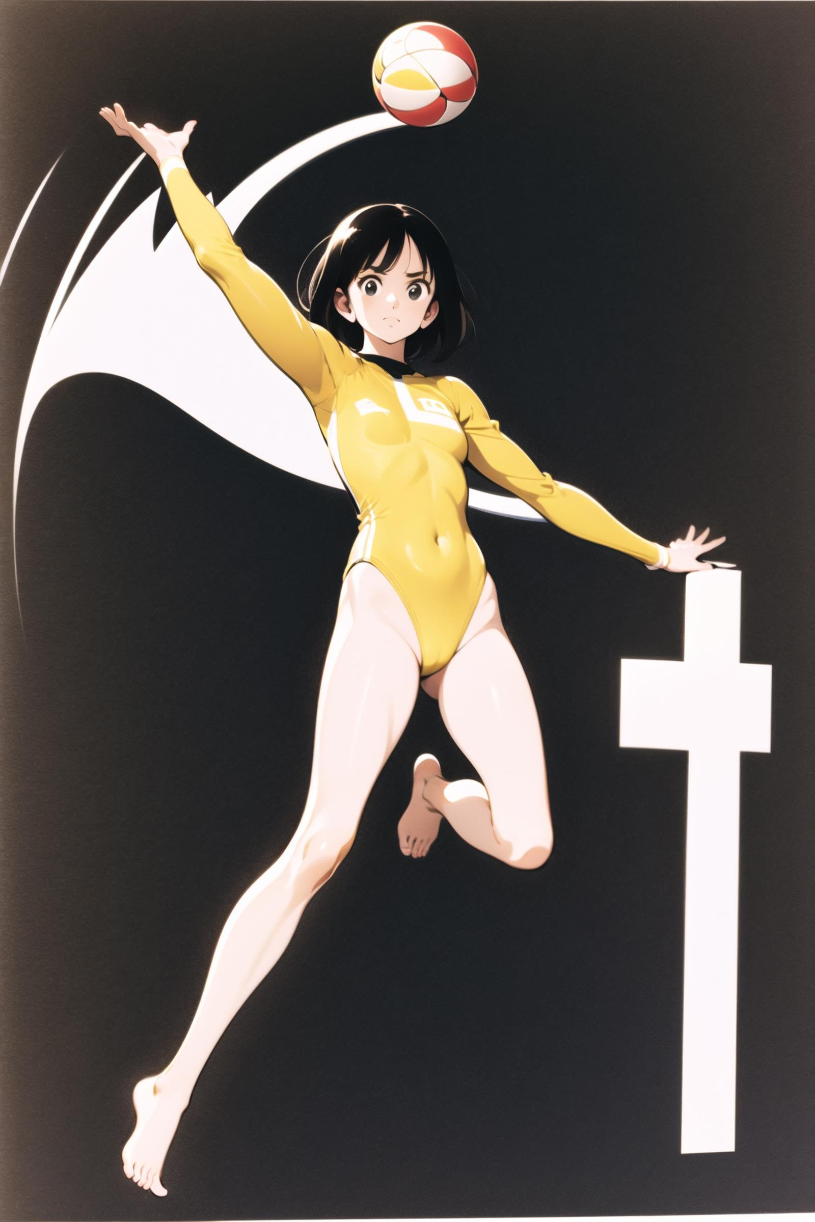 1girl,  solo,  black hair by flyx3 on Tensor.Art