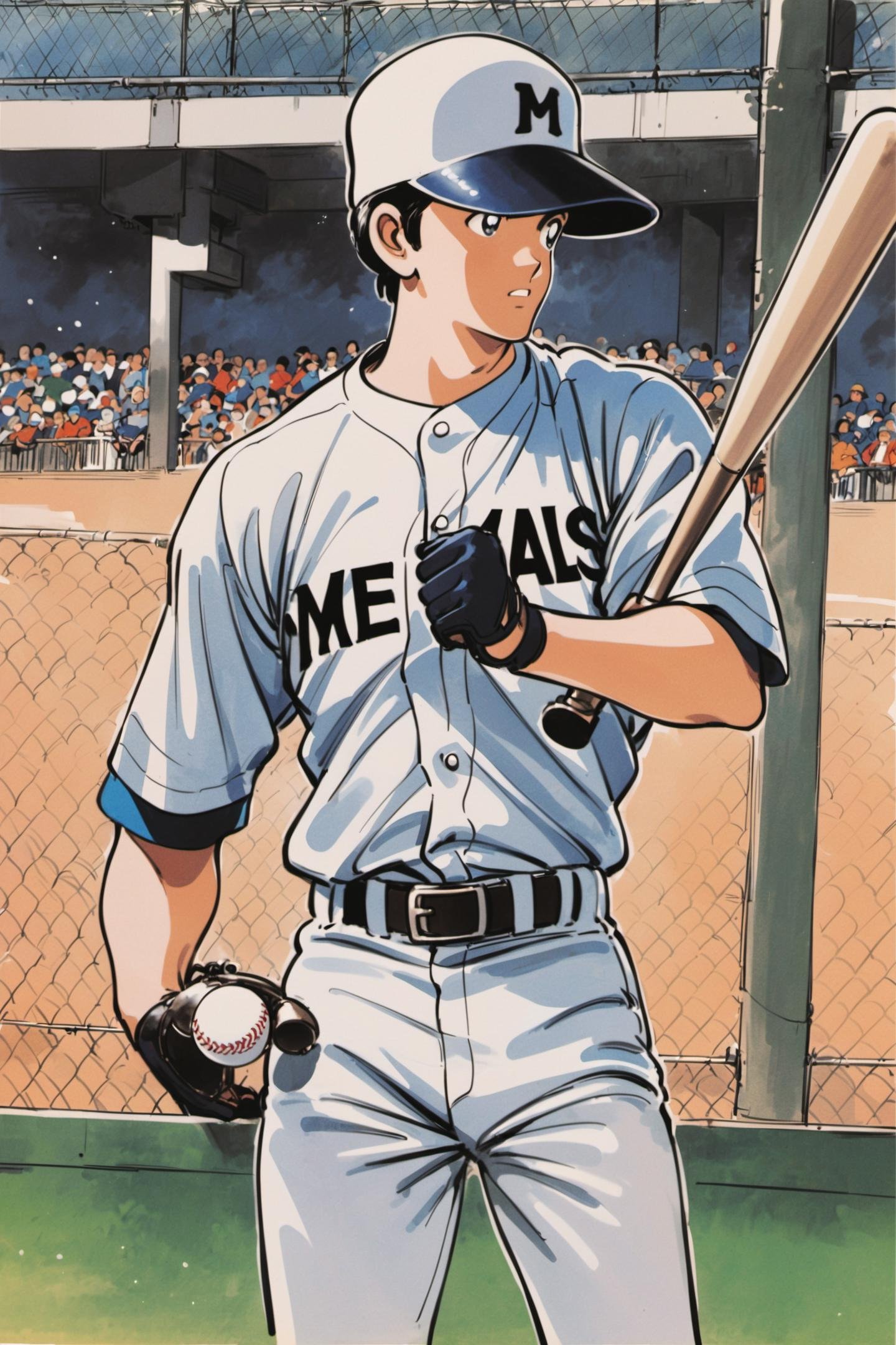 1boy,  baseball bat,  baseball uniform by flyx3 on Tensor.Art