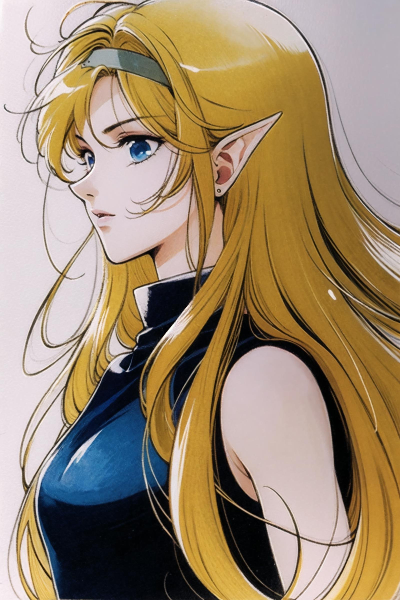 1girl,  solo,  pointy ears by flyx3 on Tensor.Art
