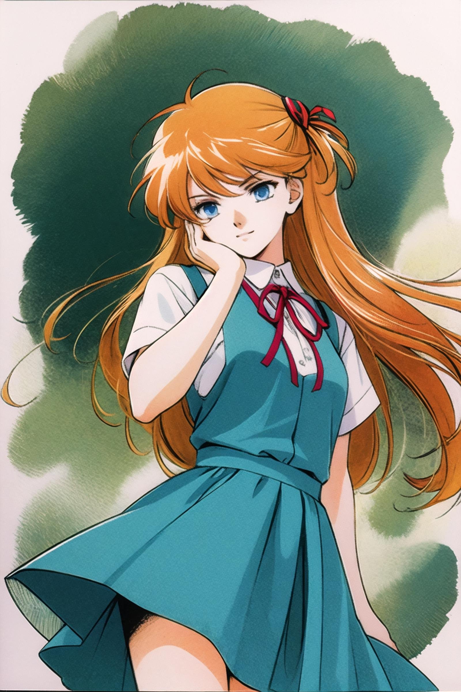 1girl,  souryuu asuka langley,  solo by flyx3 on Tensor.Art