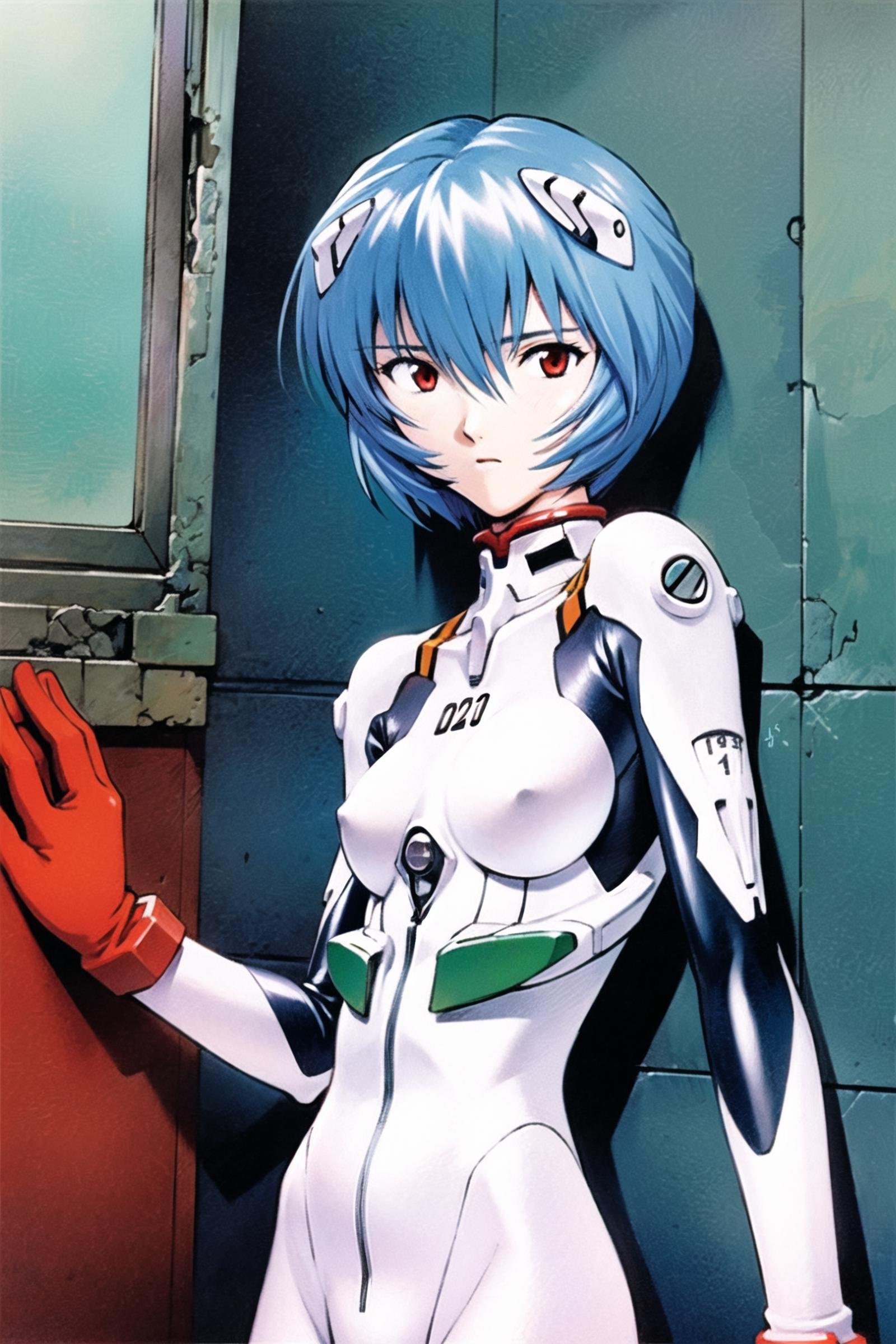 1girl,  ayanami rei,  plugsuit by flyx3 on Tensor.Art