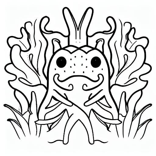 coloring page,  axolotl,  ocean by CtrlAltArt on Tensor.Art