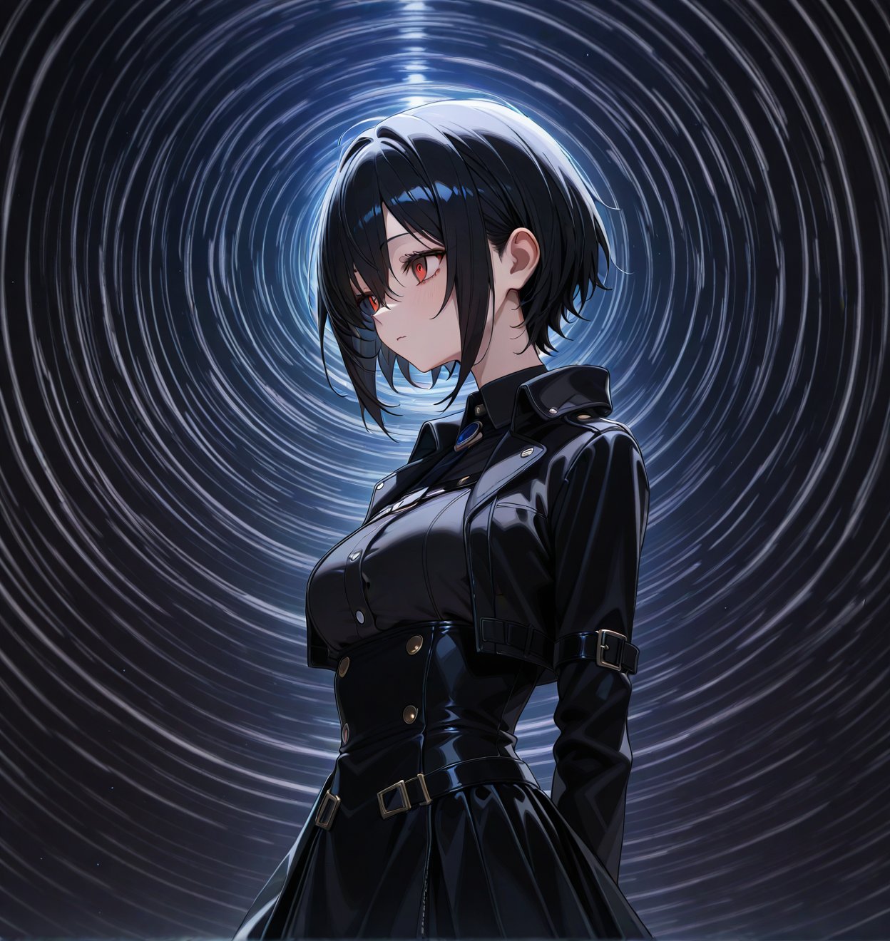 Black void full screan black spiral by user_722345780710482717 on Tensor.Art