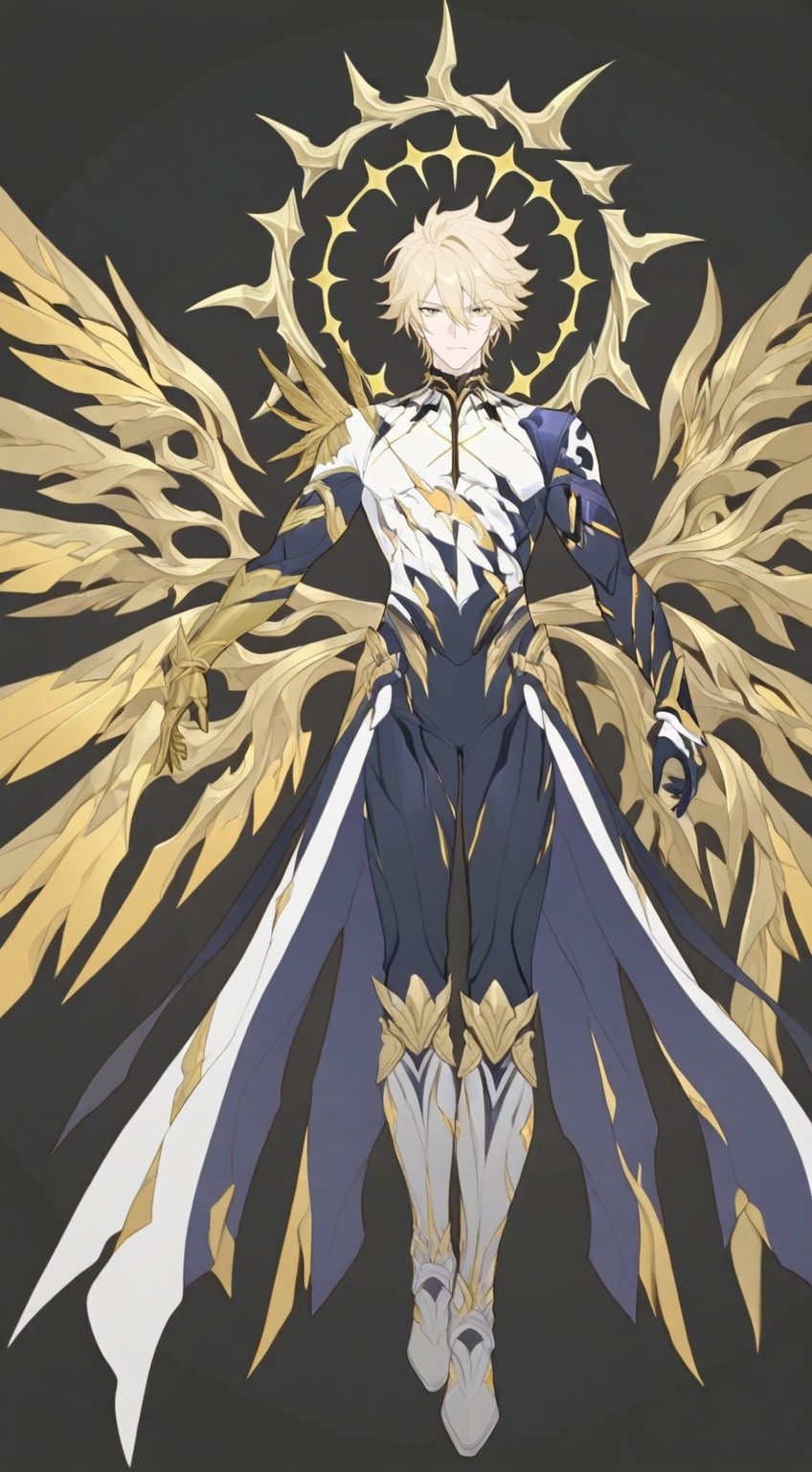 1boy,  solo,  ((flat color)) by 小羽毛 on Tensor.Art