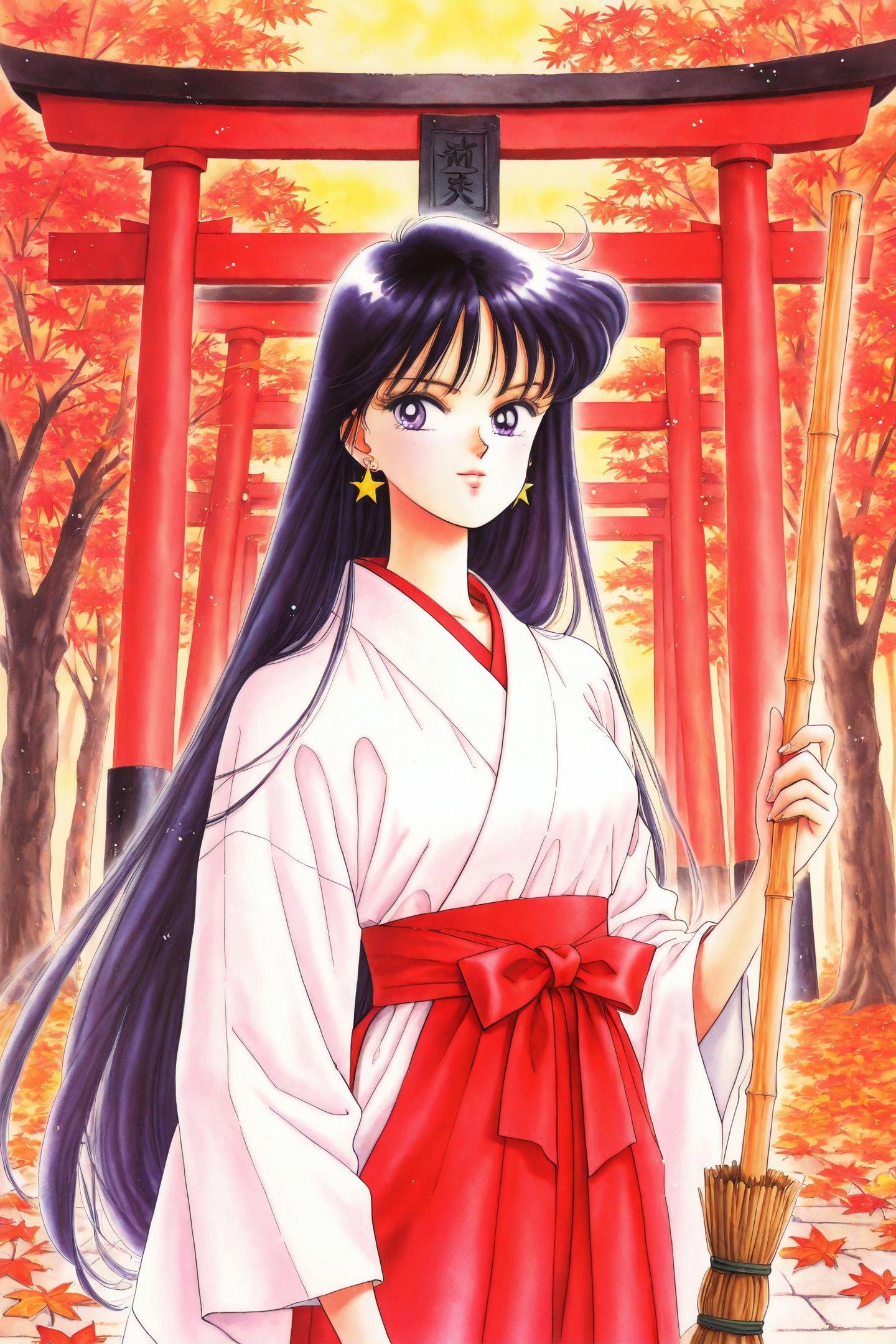 1girl,  solo,  hino rei by flyx3 on Tensor.Art