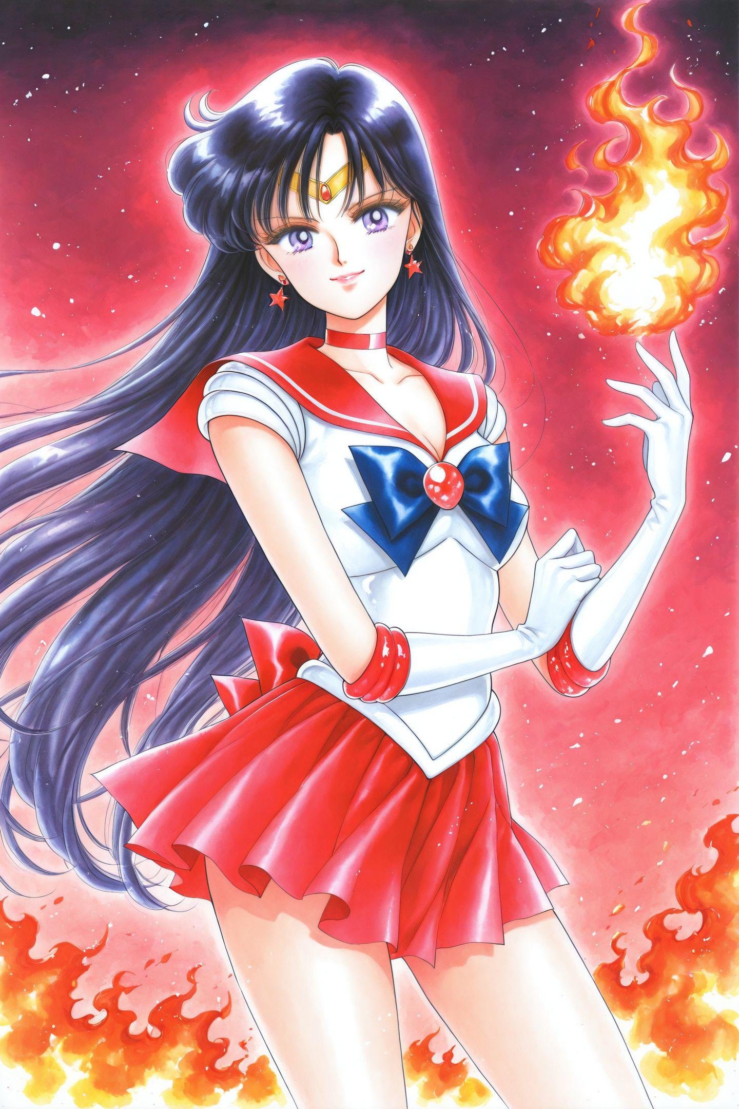 1girl,  solo,  hino rei by flyx3 on Tensor.Art
