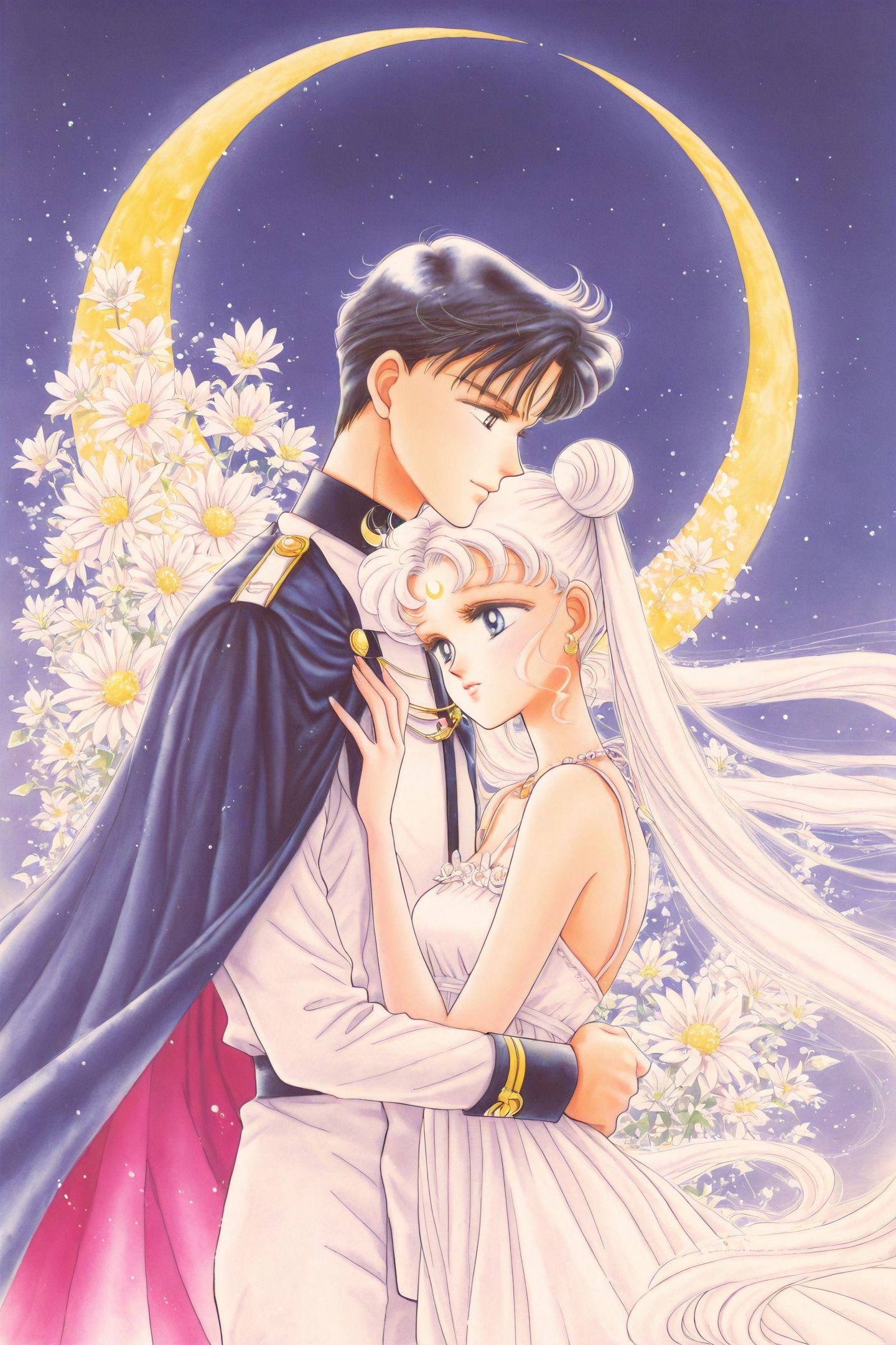 Chiba Mamoru,  1girl,  1boy by flyx3 on Tensor.Art