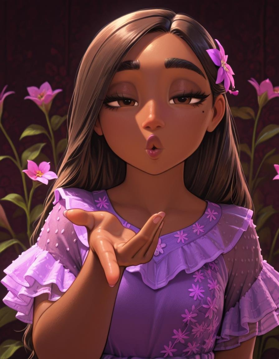 isabelamadrigal,  dark-skinned female,  mole under eye by elderagent on Tensor.Art
