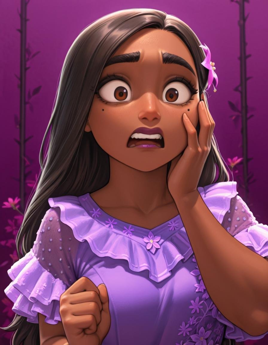 isabelamadrigal,  dark-skinned female,  mole under eye by elderagent on Tensor.Art