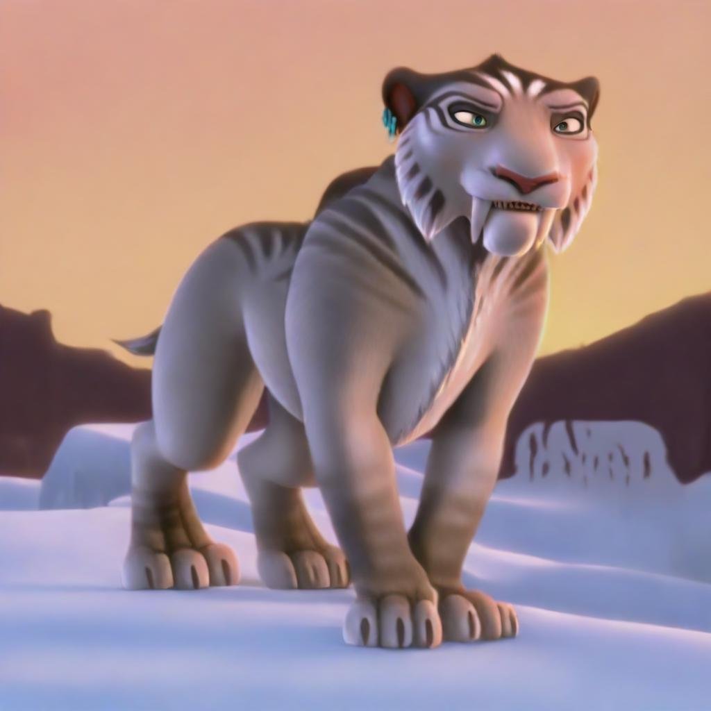 Shira(character),  sabertooth tiger,  female by Hoodie on Tensor.Art