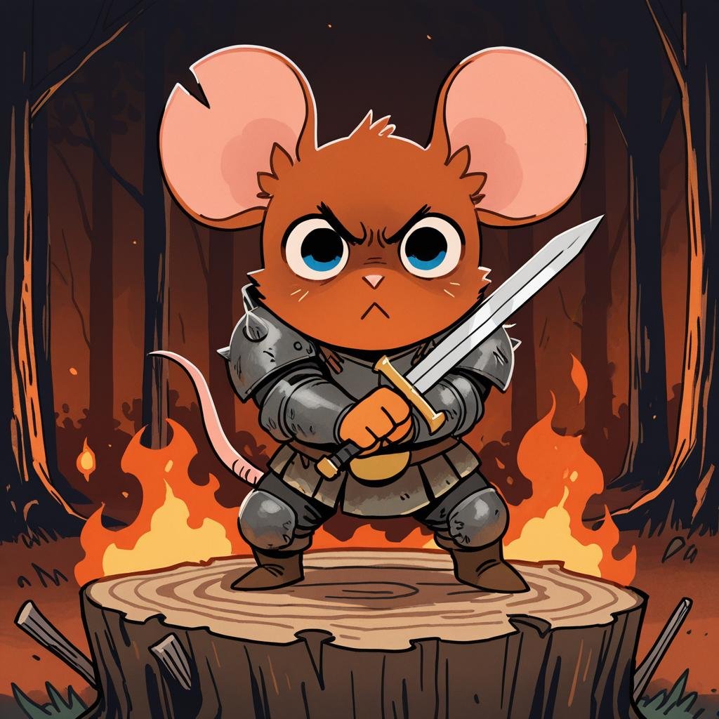 ROOT,  mouse,  sword by neznajka_na_lune on Tensor.Art