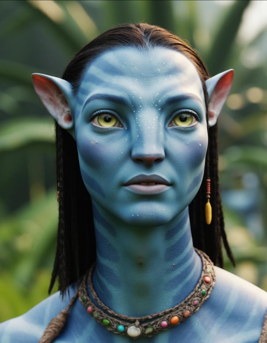 avatarlora,  this image features a Na'vi,  in a na'vi town by Zwaetschge on Tensor.Art