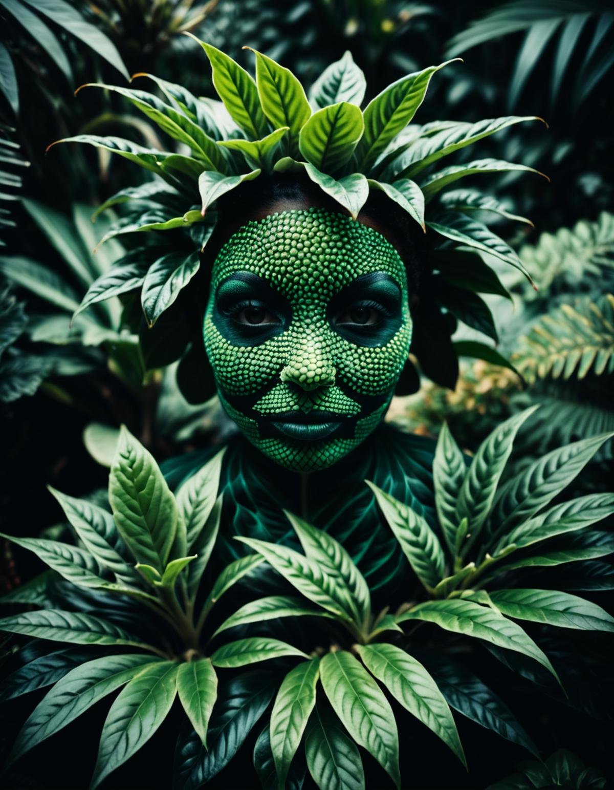 photograph plantpeoplelora,  portrait,  plant skin by Zwaetschge on Tensor.Art