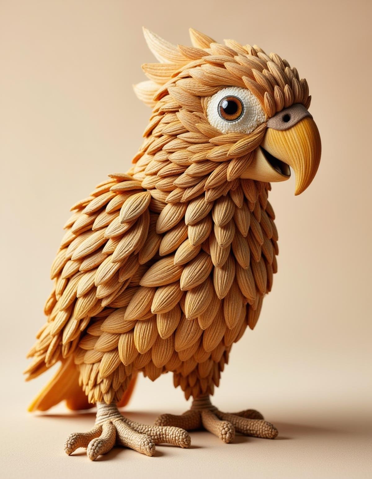 photography of a parrot made from peanuts by Zwaetschge on Tensor.Art
