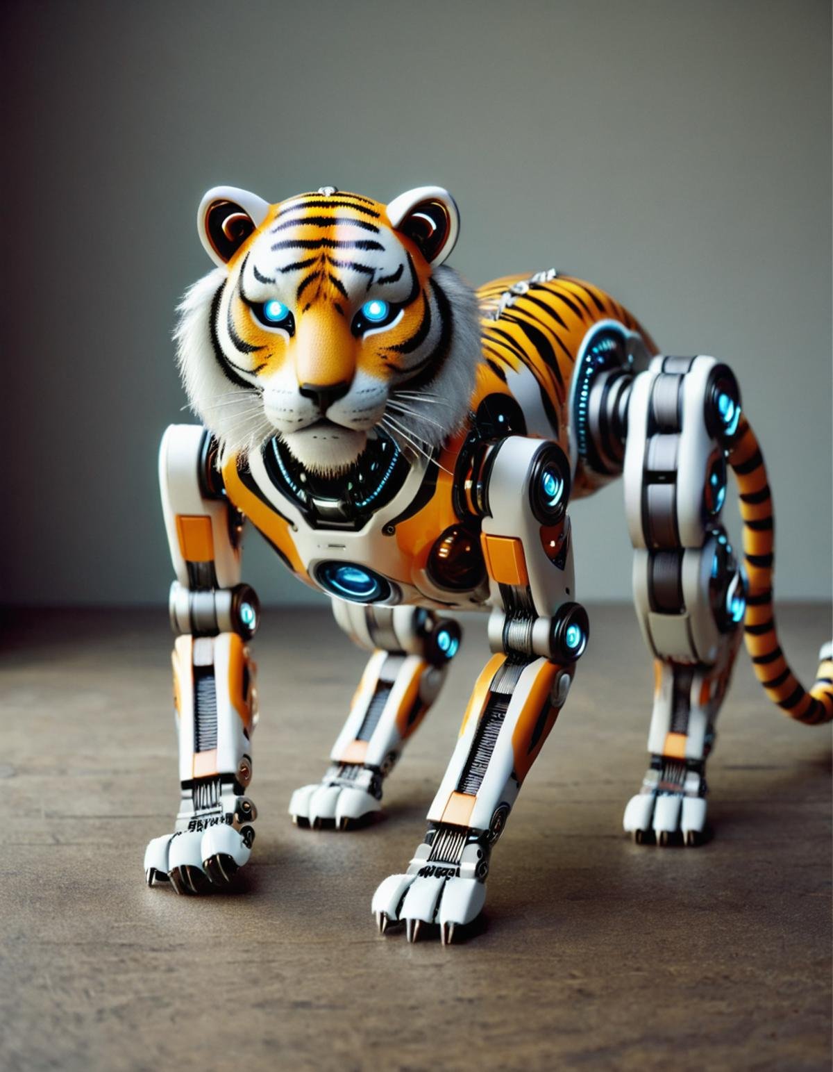 robotlora,  tiger,  robot by Zwaetschge on Tensor.Art