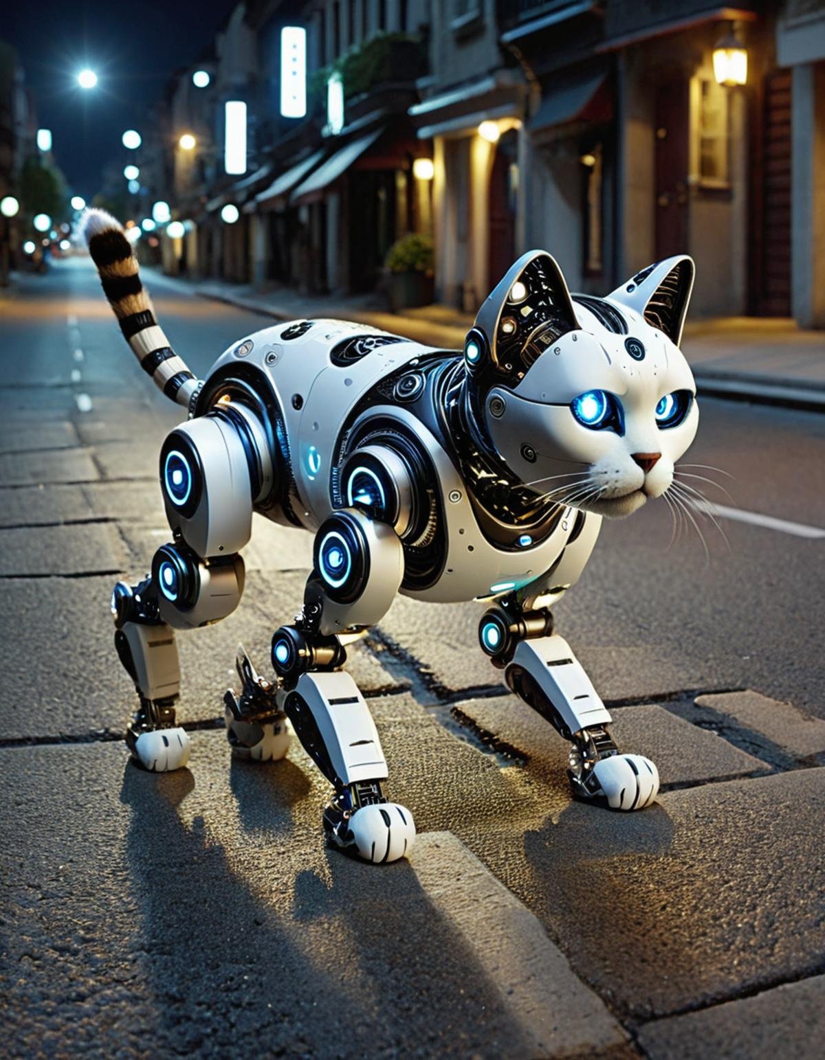robotlora,  cat,  robot by Zwaetschge on Tensor.Art