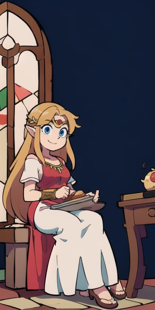1girl,  sitting on a throne,  crown by TheFoodMage on Tensor.Art