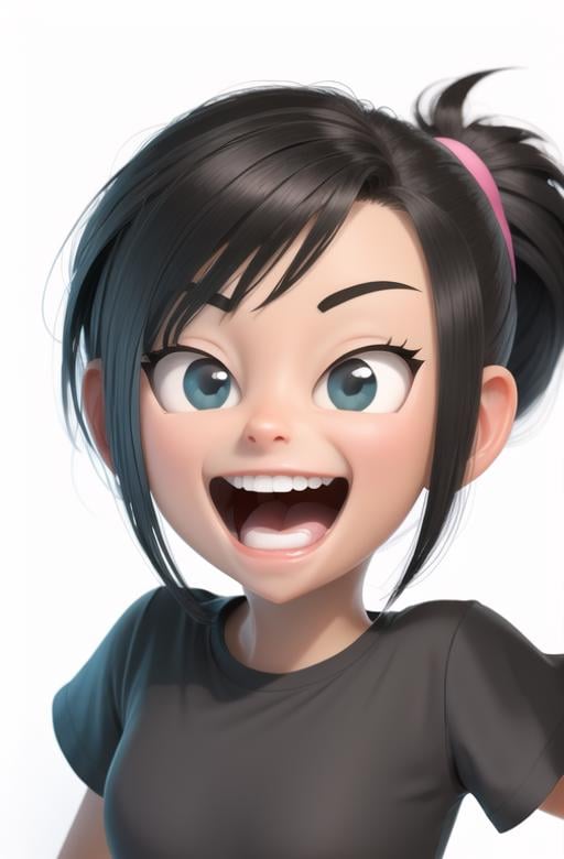 cartoon style,  ugly woman with missing teeth,  white background by TheFoodMage on Tensor.Art