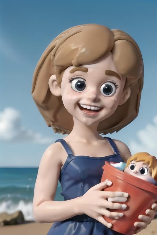 1girl,  claymation, by TheFoodMage on Tensor.Art