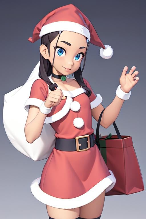 TFM_Katara,  hair clip,  santa costume by TheFoodMage on Tensor.Art