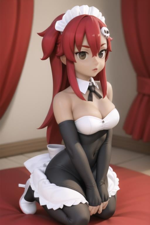 TFM_Yoko,  skull hair ornament,  full body by TheFoodMage on Tensor.Art