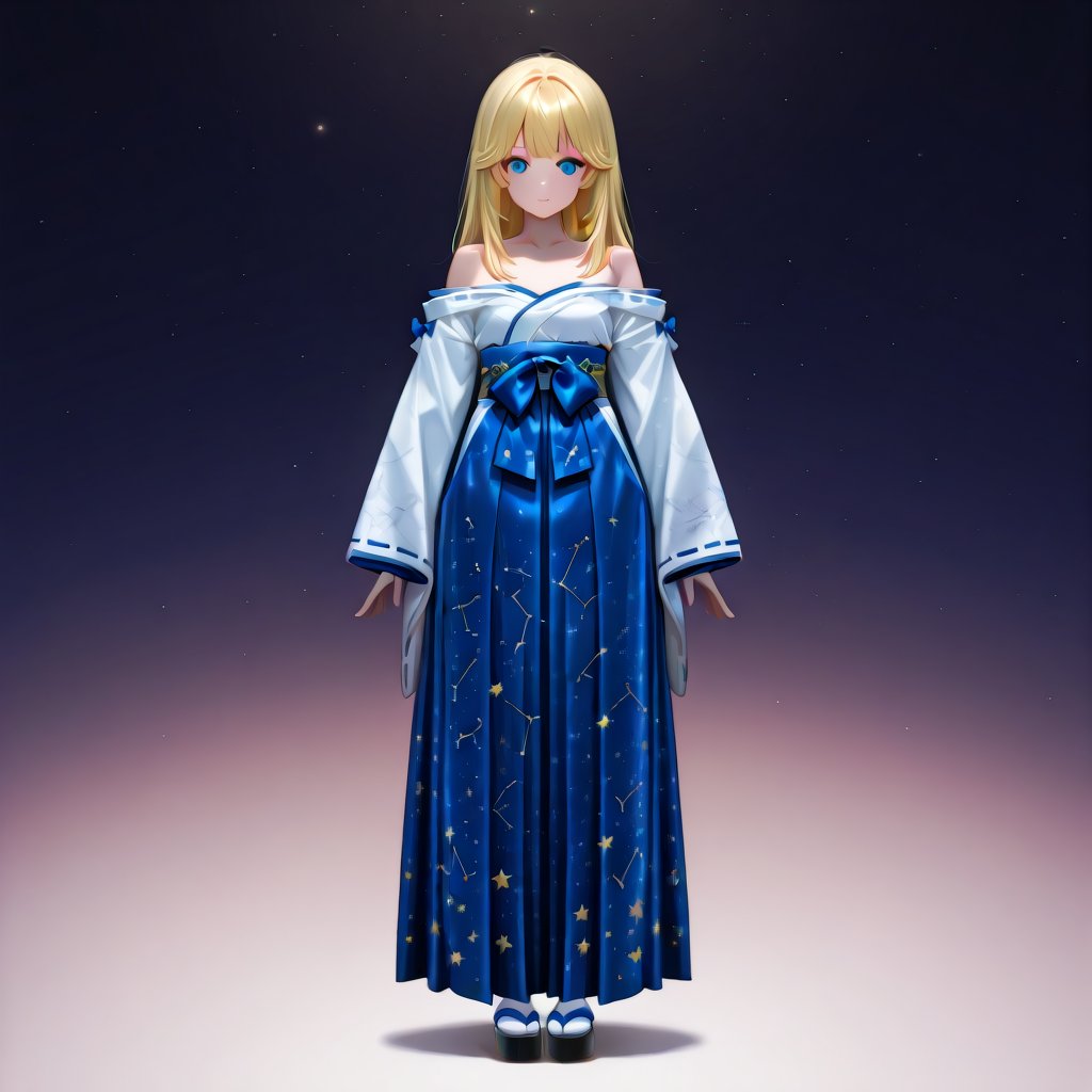 Celestial_Shrine_Maiden_Outfit,  long sleeves,  bare shoulders by miaomiao on Tensor.Art