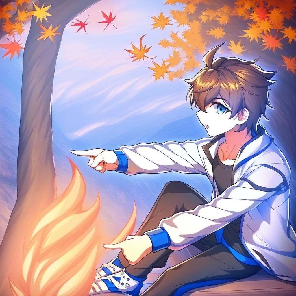 sky,  short height,  boy by ScorpioBoy on Tensor.Art