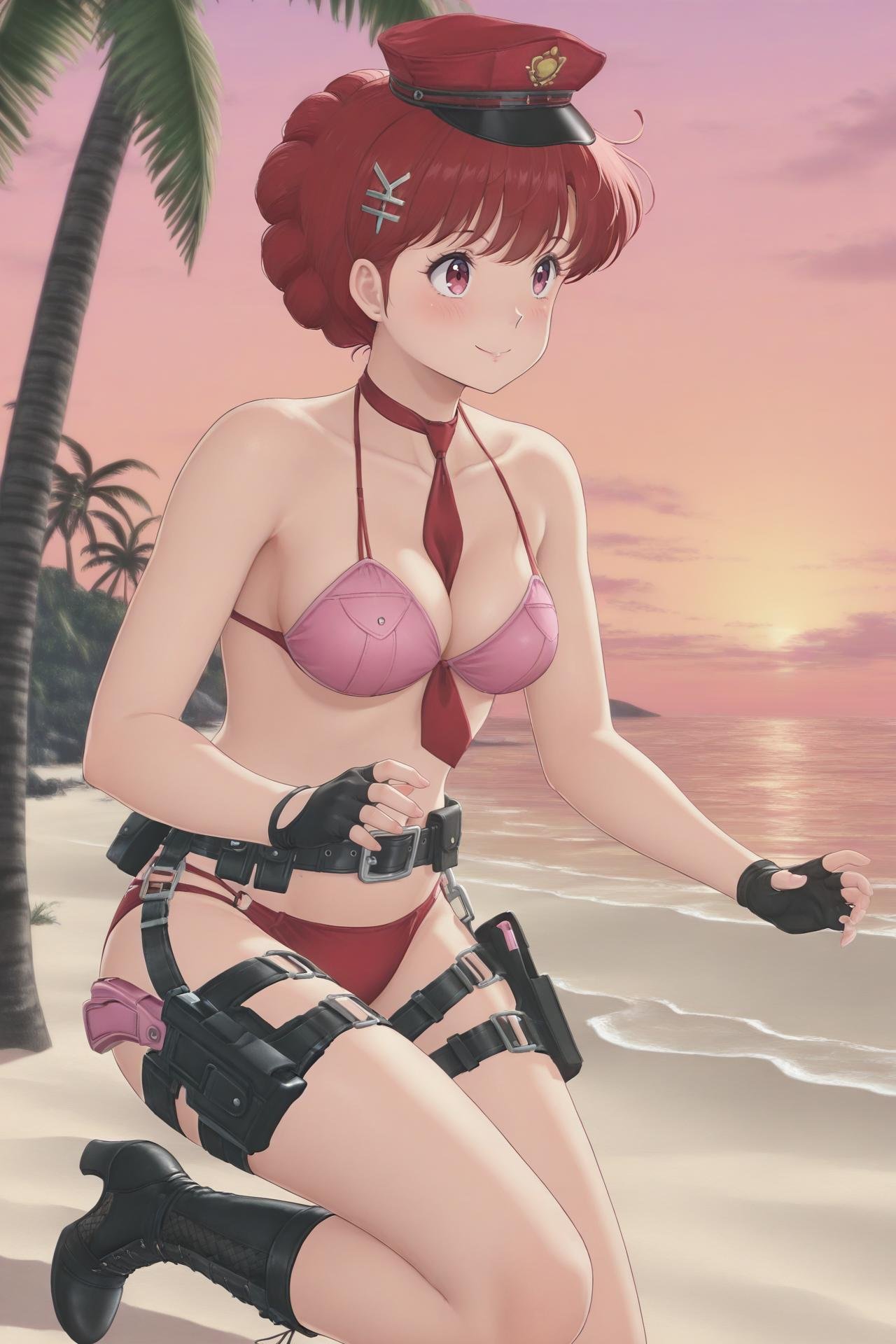 red hair,  red eyes,  short hair by Farfegnugen on Tensor.Art