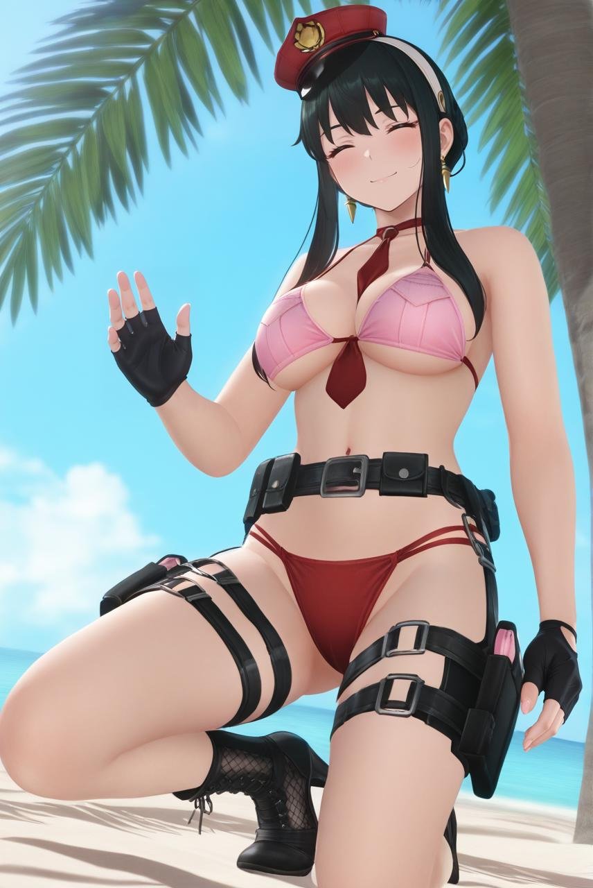 yor briar,  black hair,  earrings by Farfegnugen on Tensor.Art