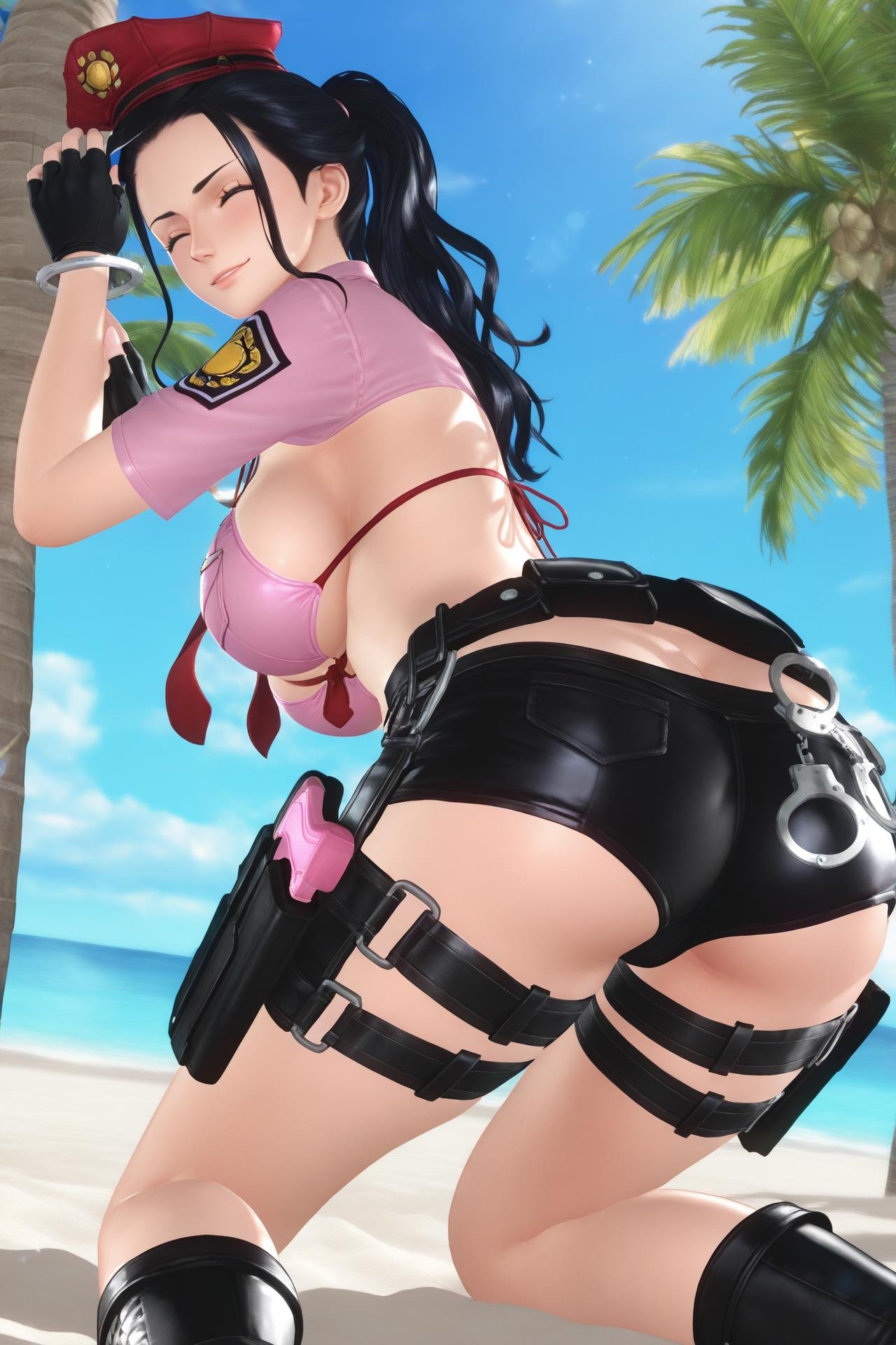 nico robin,  black hair,  blue eyes by Farfegnugen on Tensor.Art
