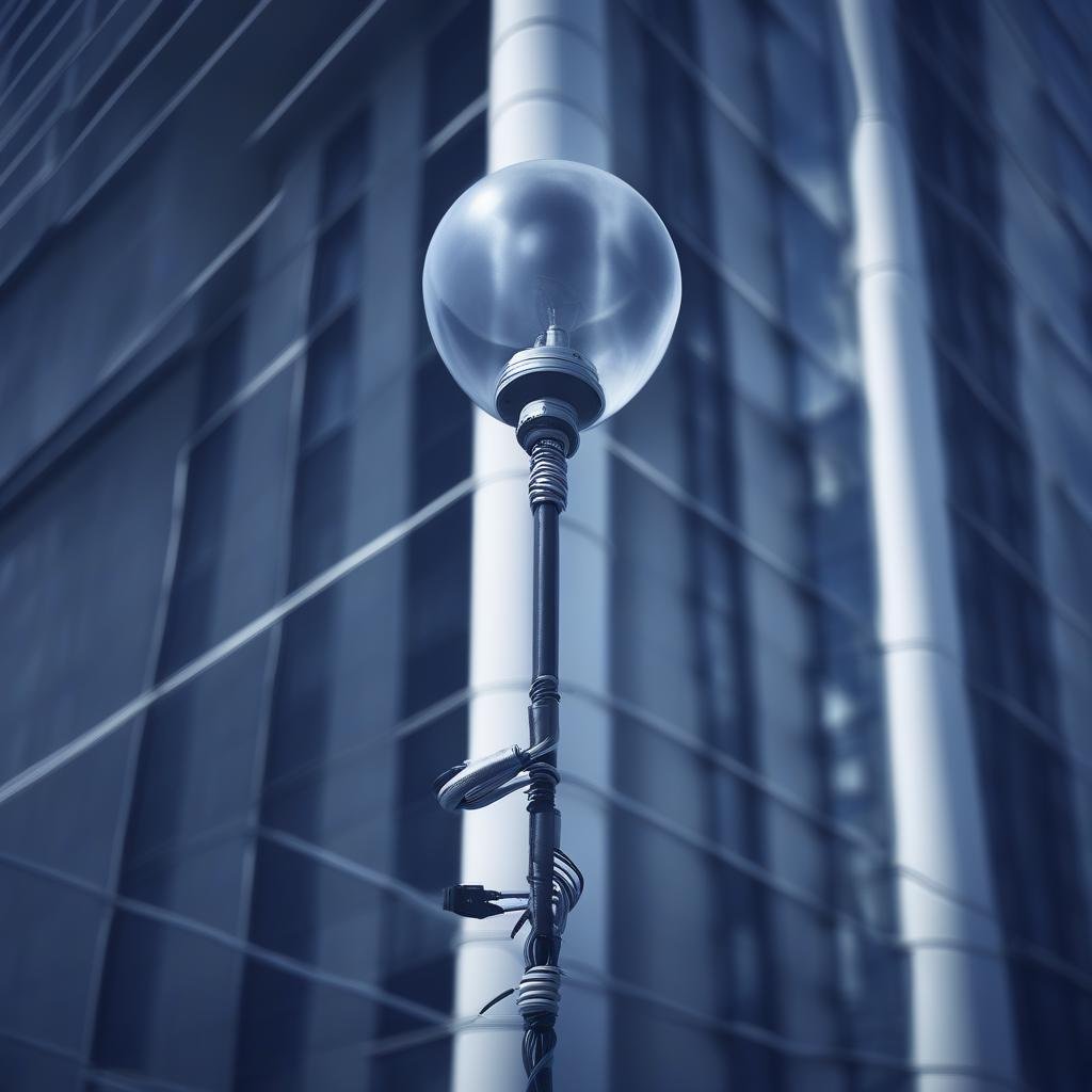 lamppost,  cable,  balloon by STXai on Tensor.Art