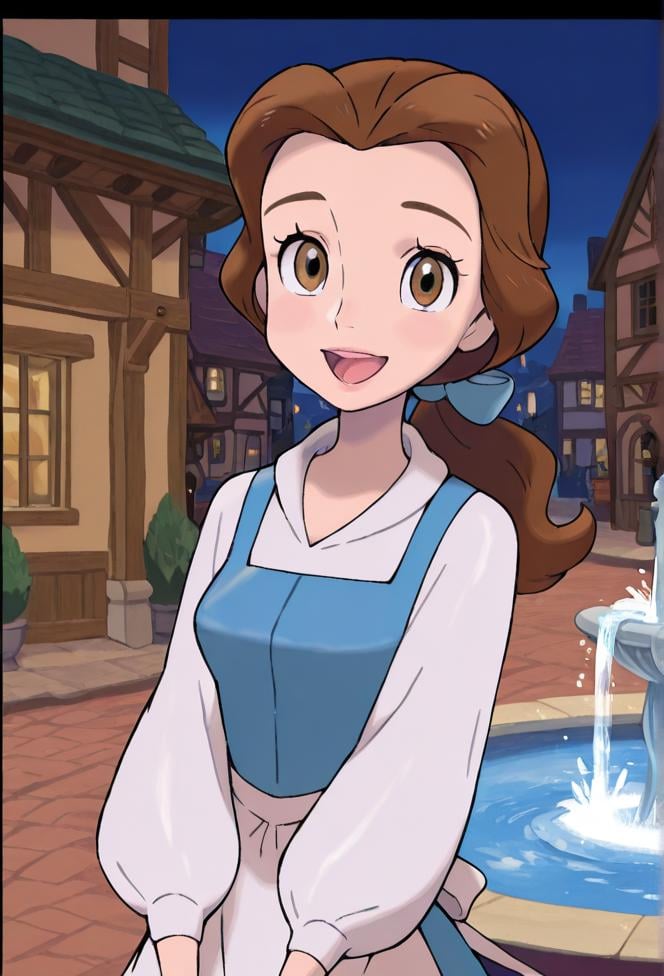 belle,  1girl,  brown hair by ArtistIA on Tensor.Art