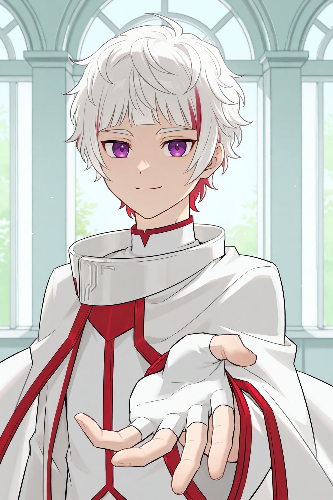 aphid bastille,  two-tone hair,  white hair by 25kkai on Tensor.Art
