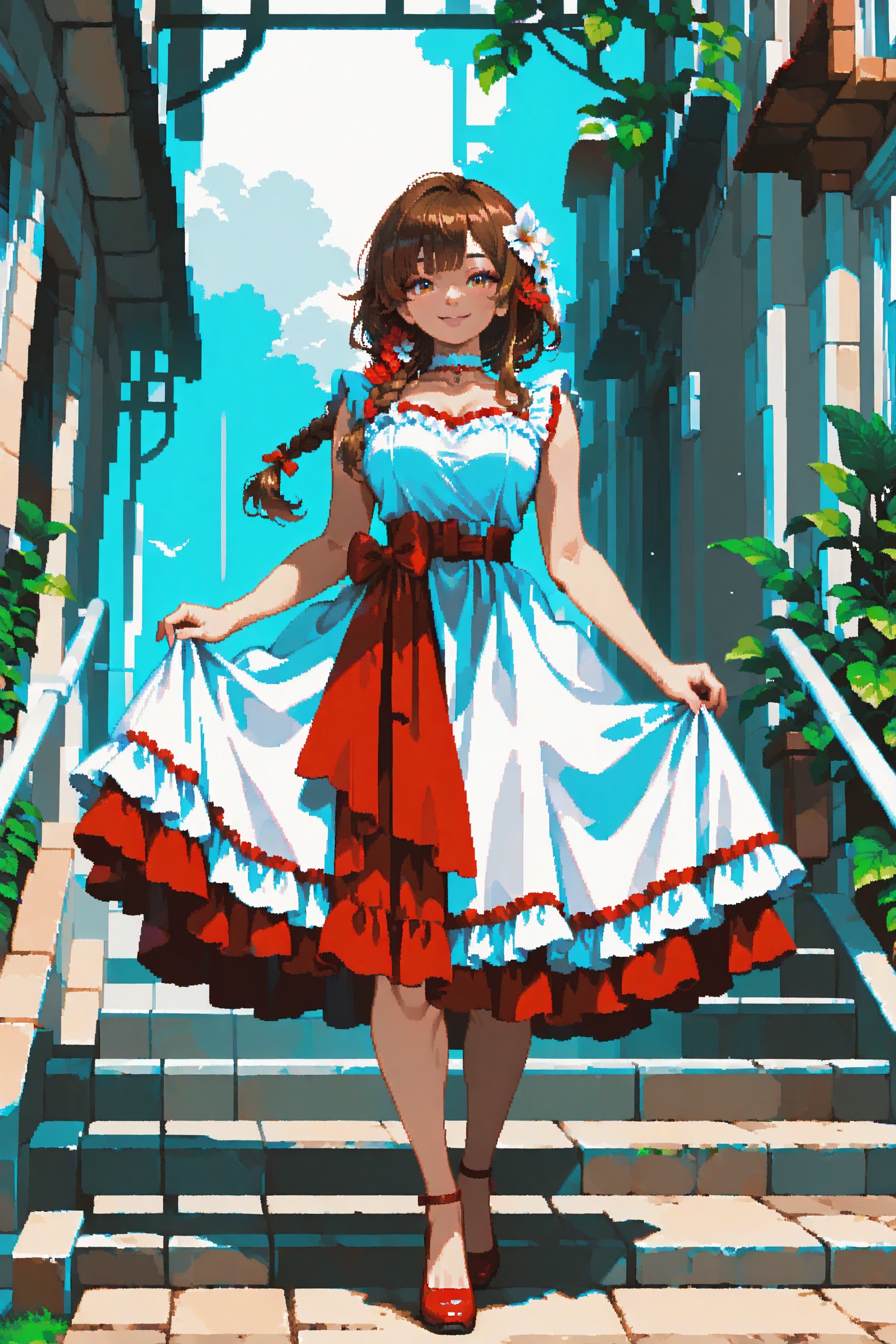 1girl,  hair flower,  braid by -JSP- on Tensor.Art