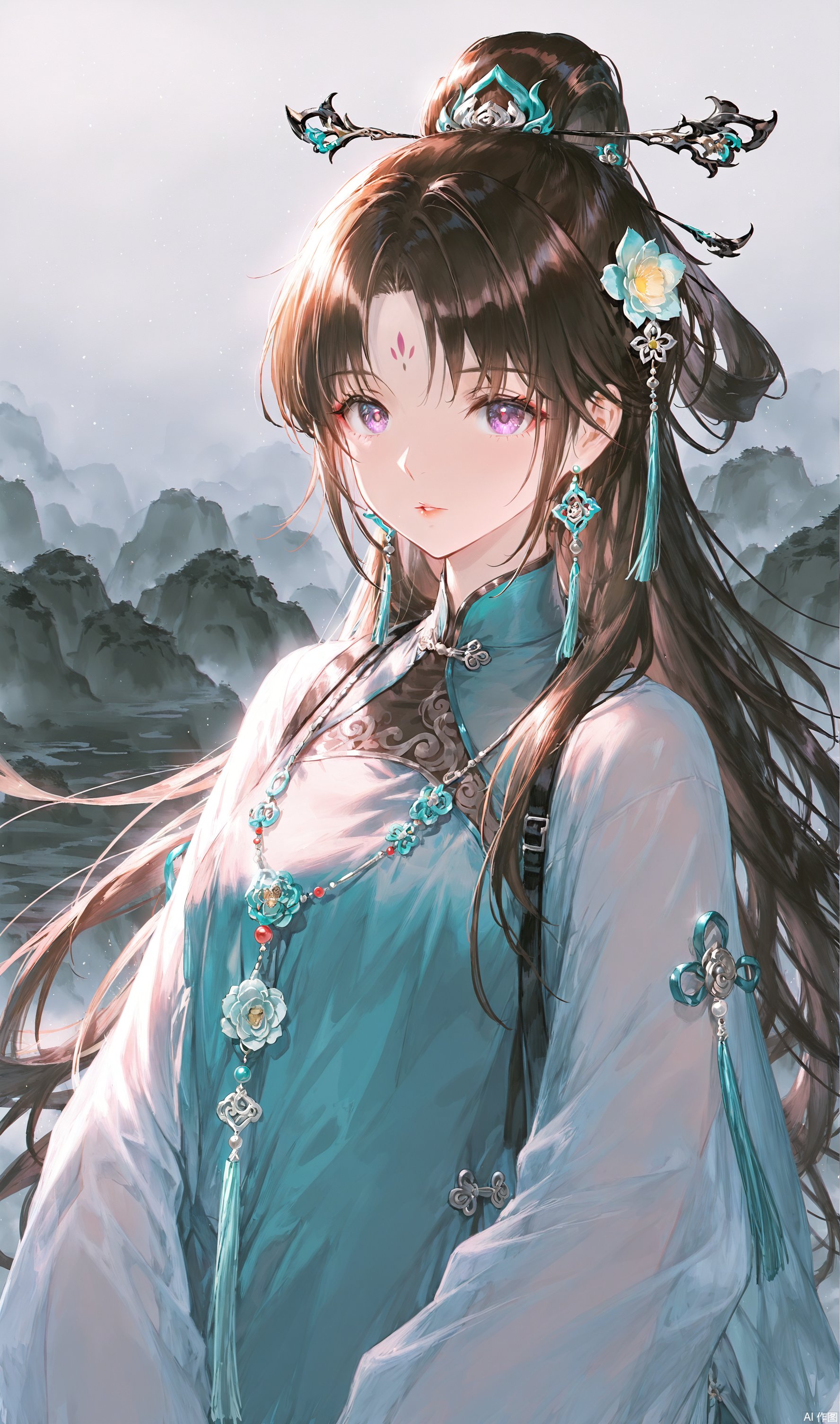 1girl,  solo,  long hair by 随心随意玄法清宫太乙荡魔万法妙道鉴心天尊 on Tensor.Art